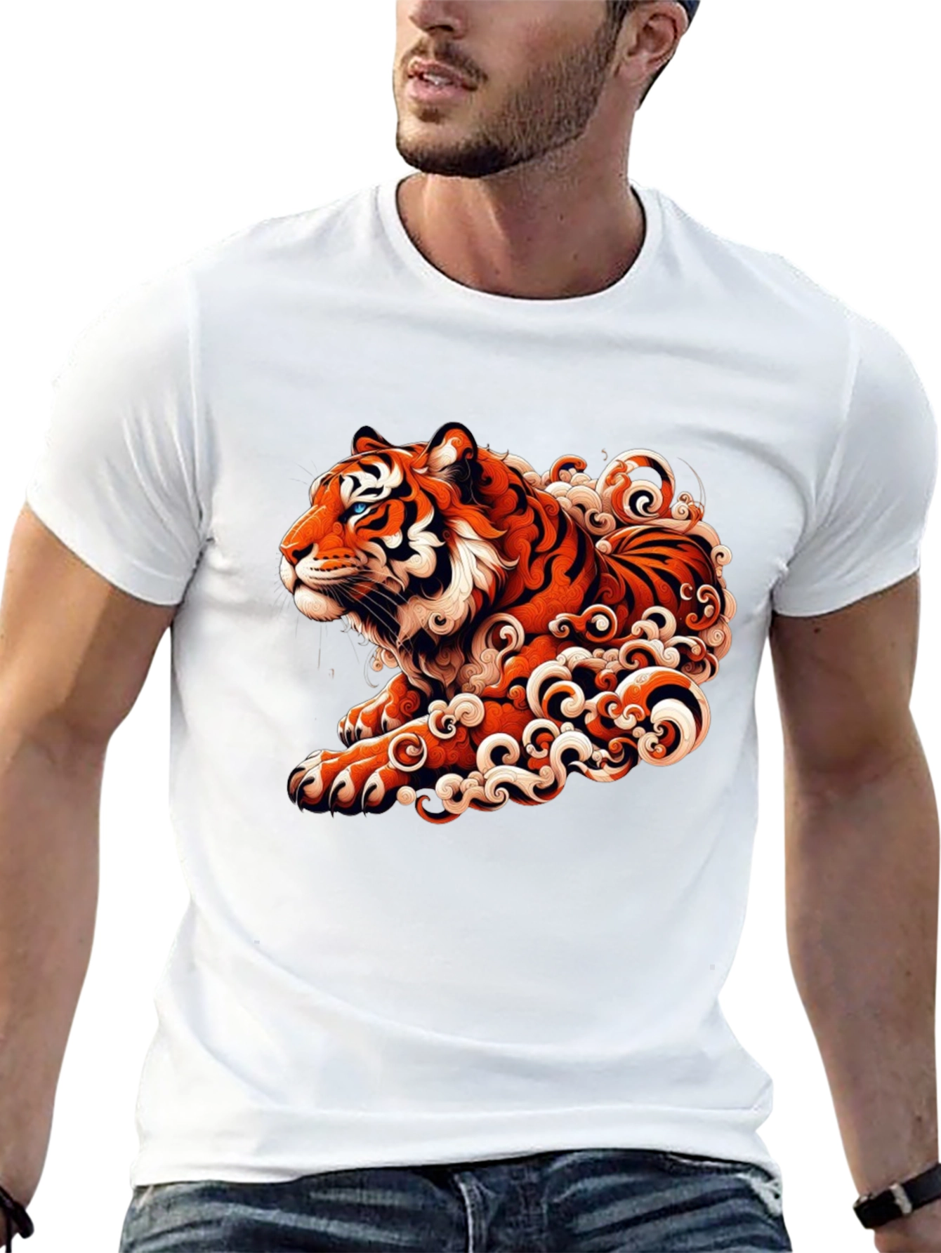 Tiger Graphic Black T-Shirt