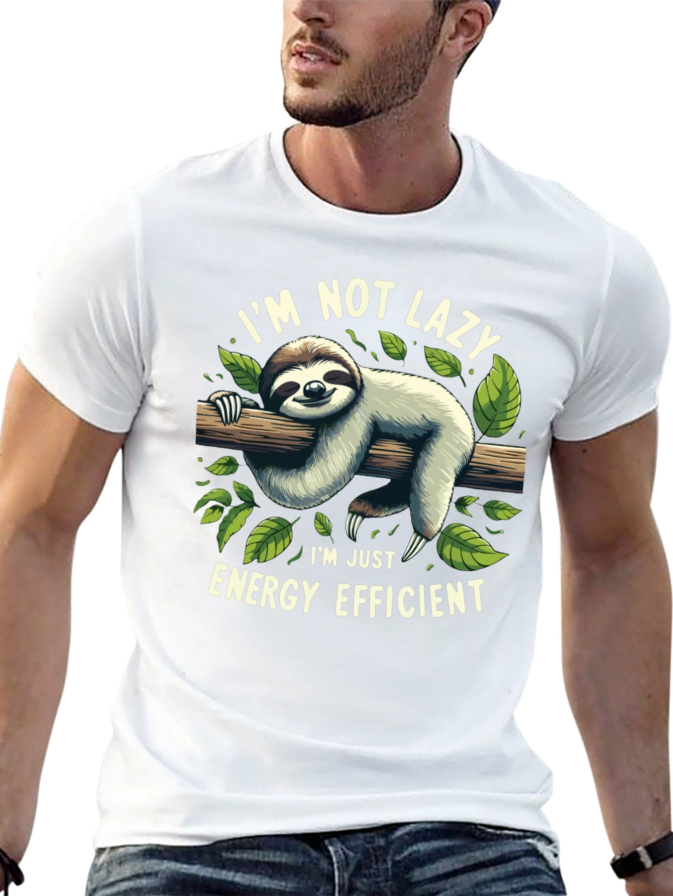 Lazy Sloth Energy Efficient Graphic Tee