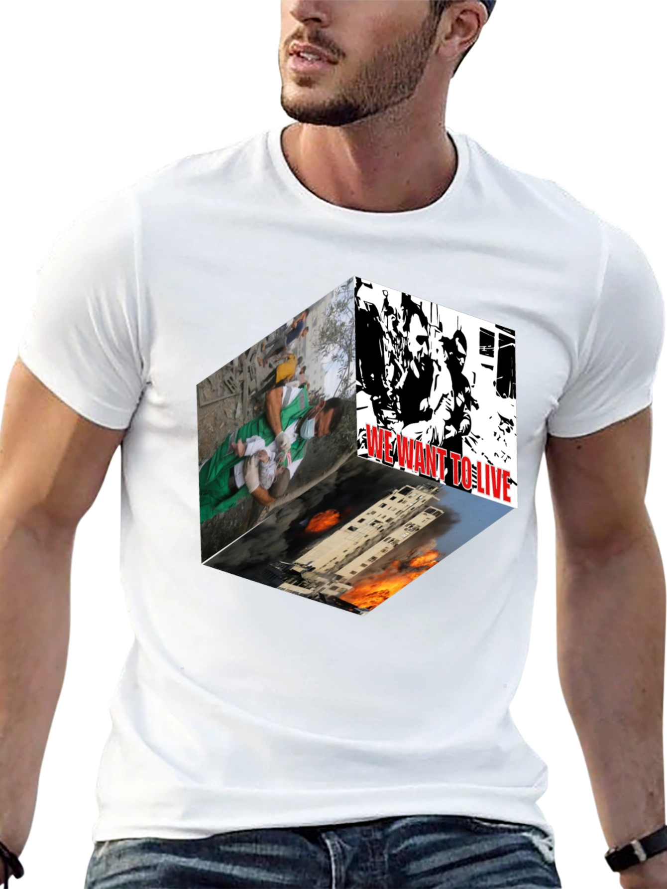 Statement Graphic Tee - We Want to Live