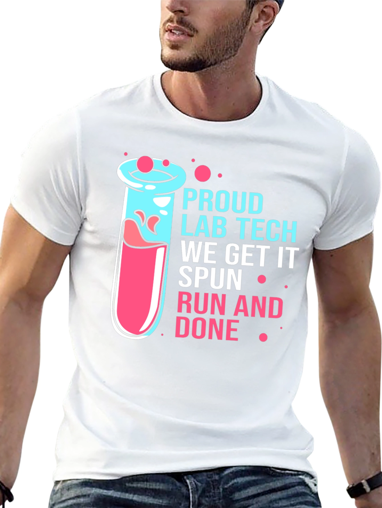 Proud Lab Tech Black T-Shirt