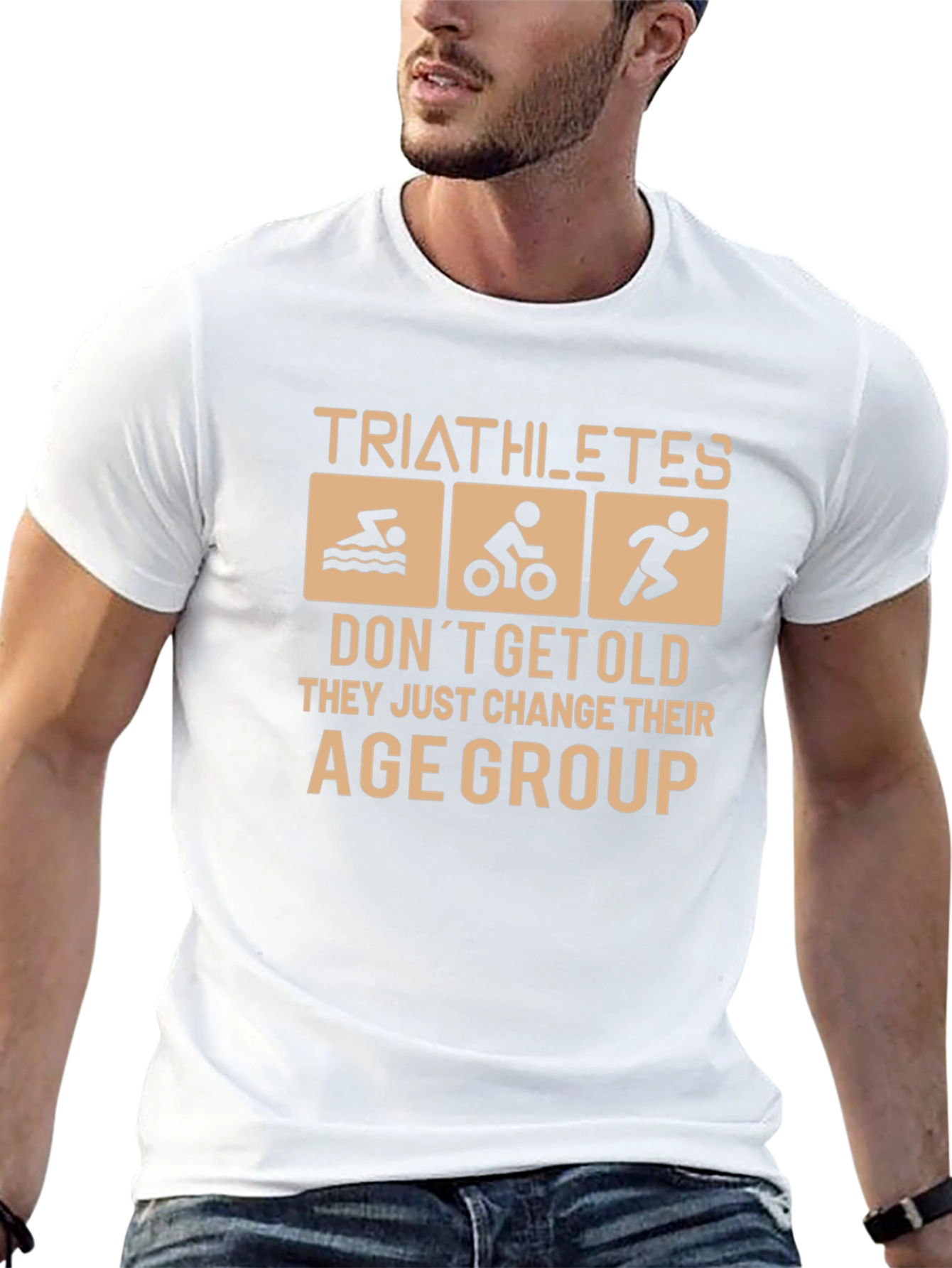 Triathlete Age Group Black Graphic Tee