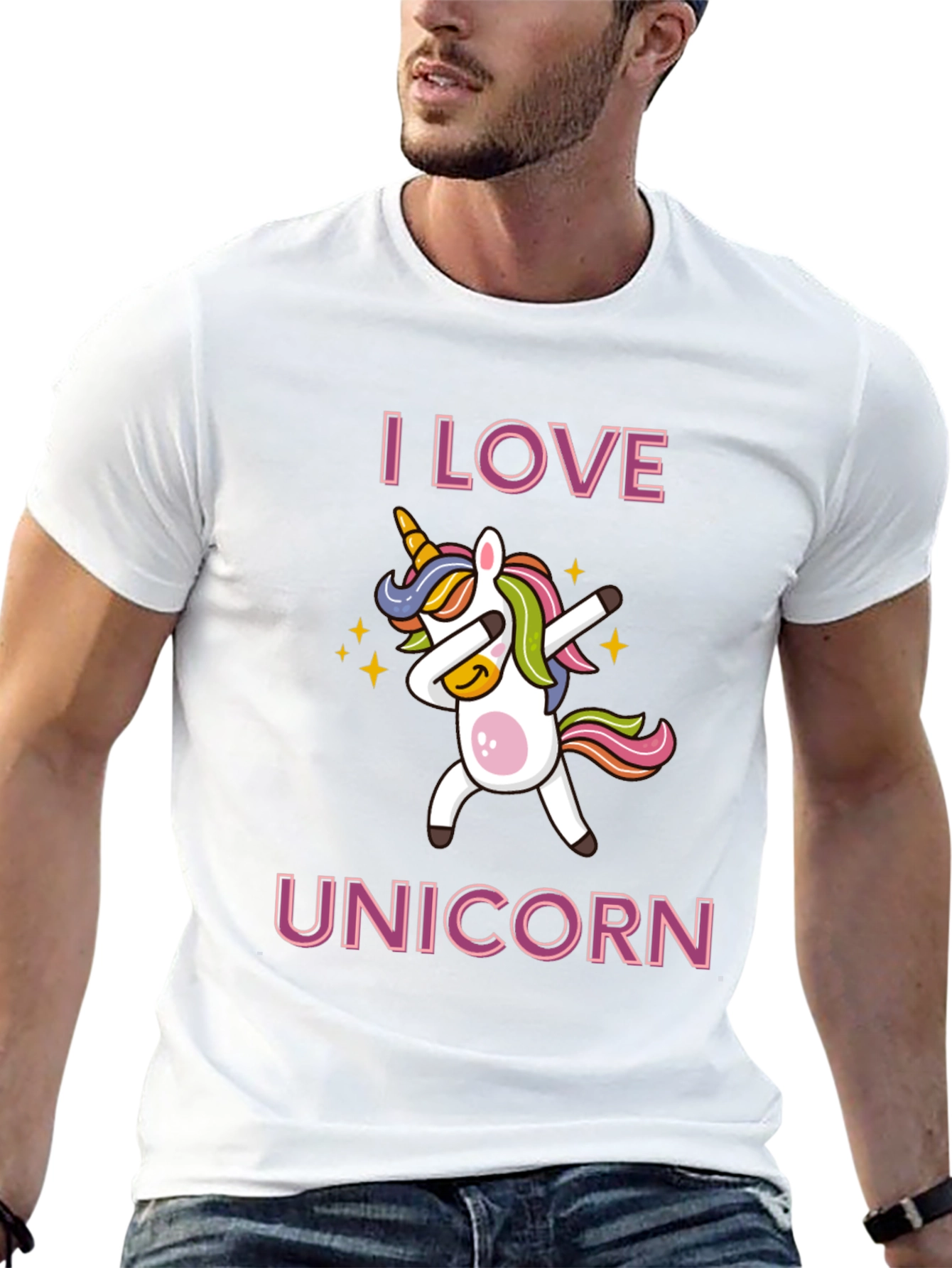 I Love Unicorn Dabbing T-Shirt