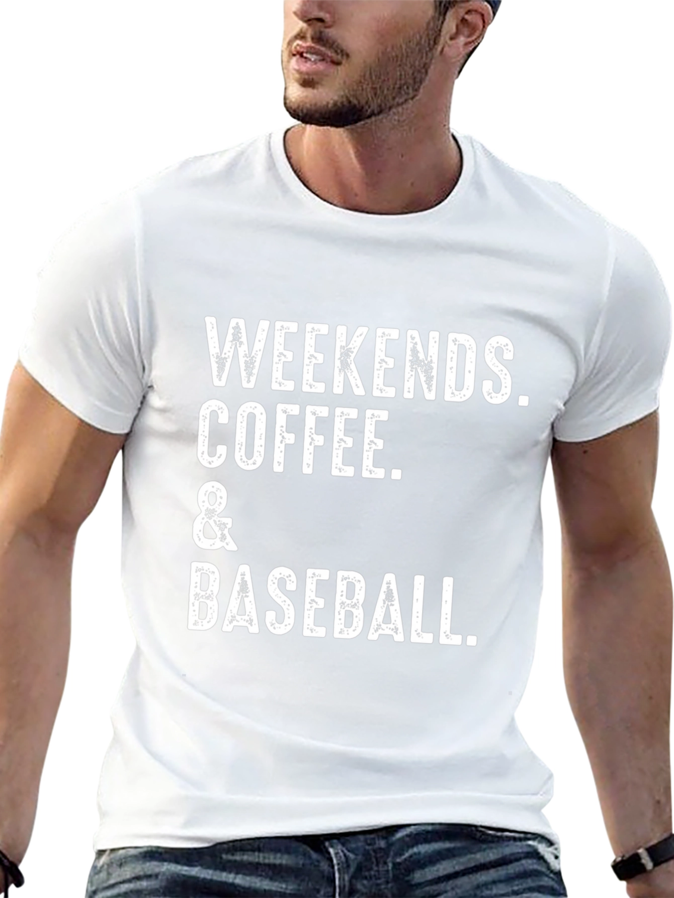 Weekends Coffee & Baseball Graphic T-Shirt