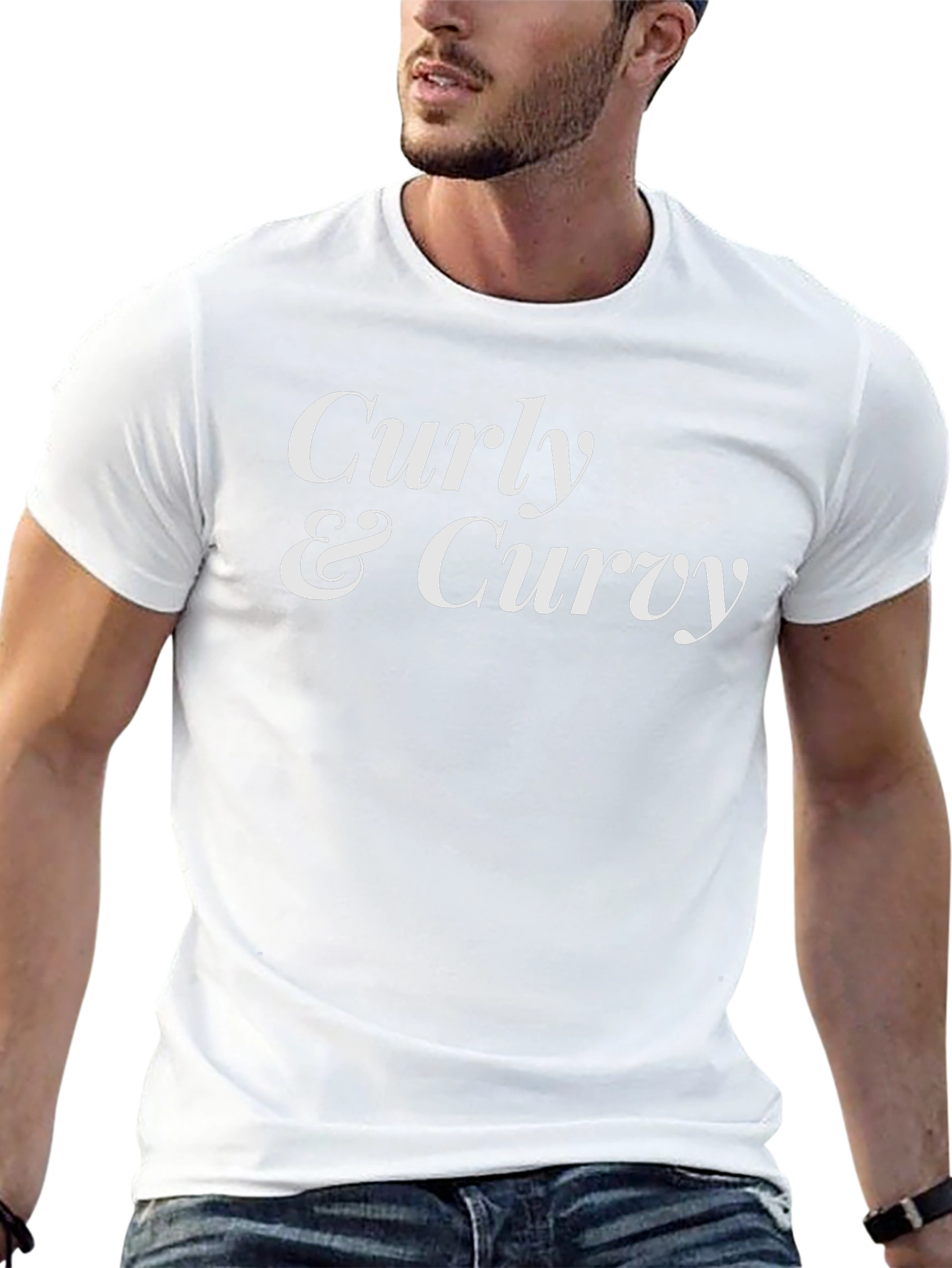 Curly & Curvy Graphic Tee - Soft Cotton T-Shirt