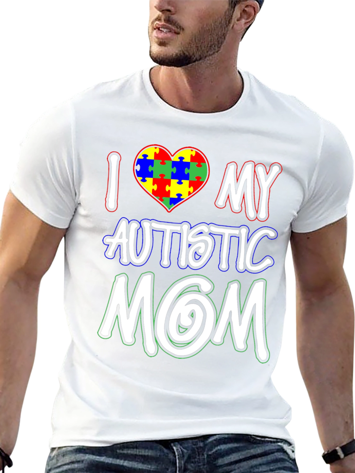 I Love My Autistic Mom T-Shirt