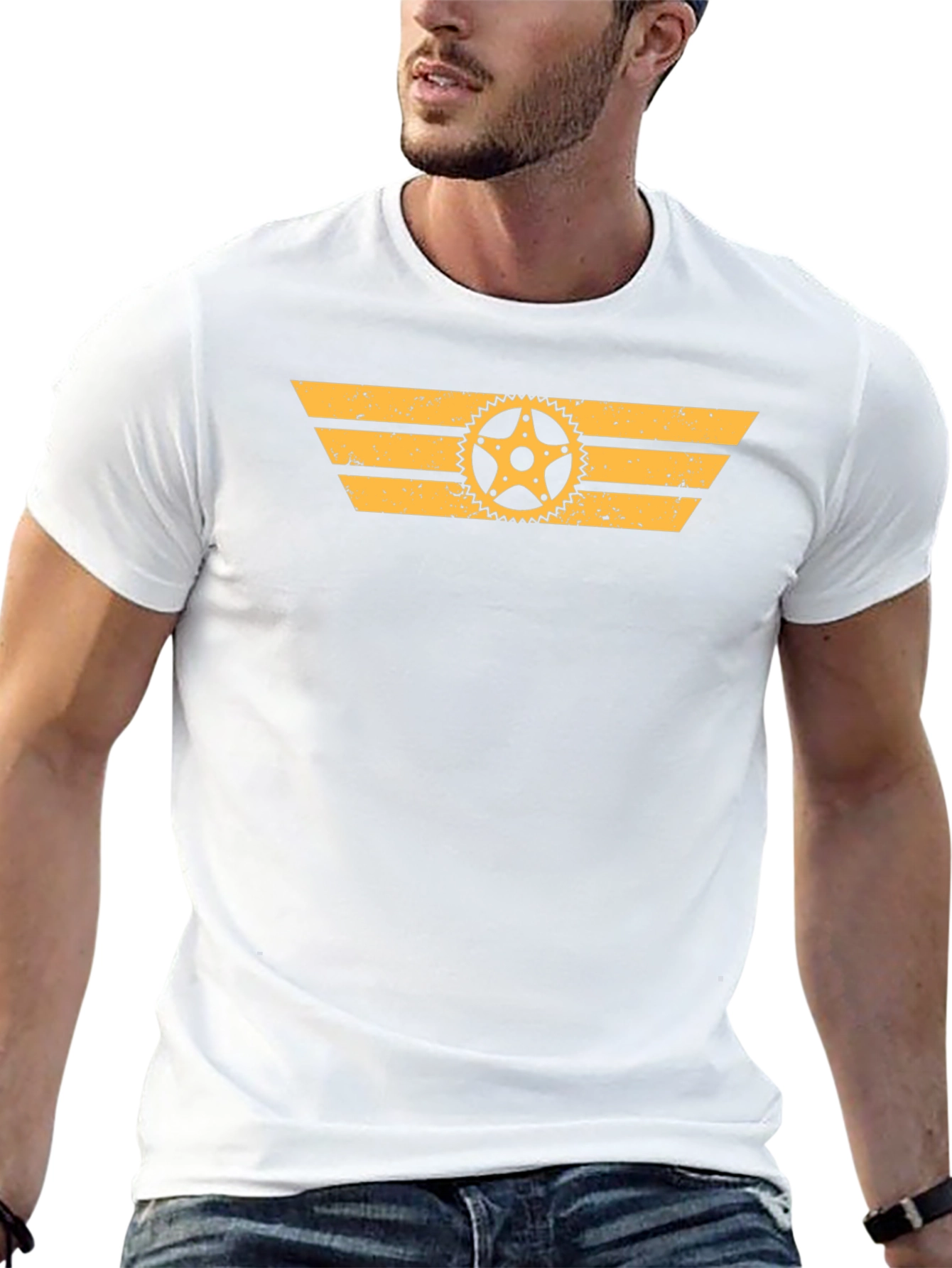 Gear Graphic Print T-Shirt