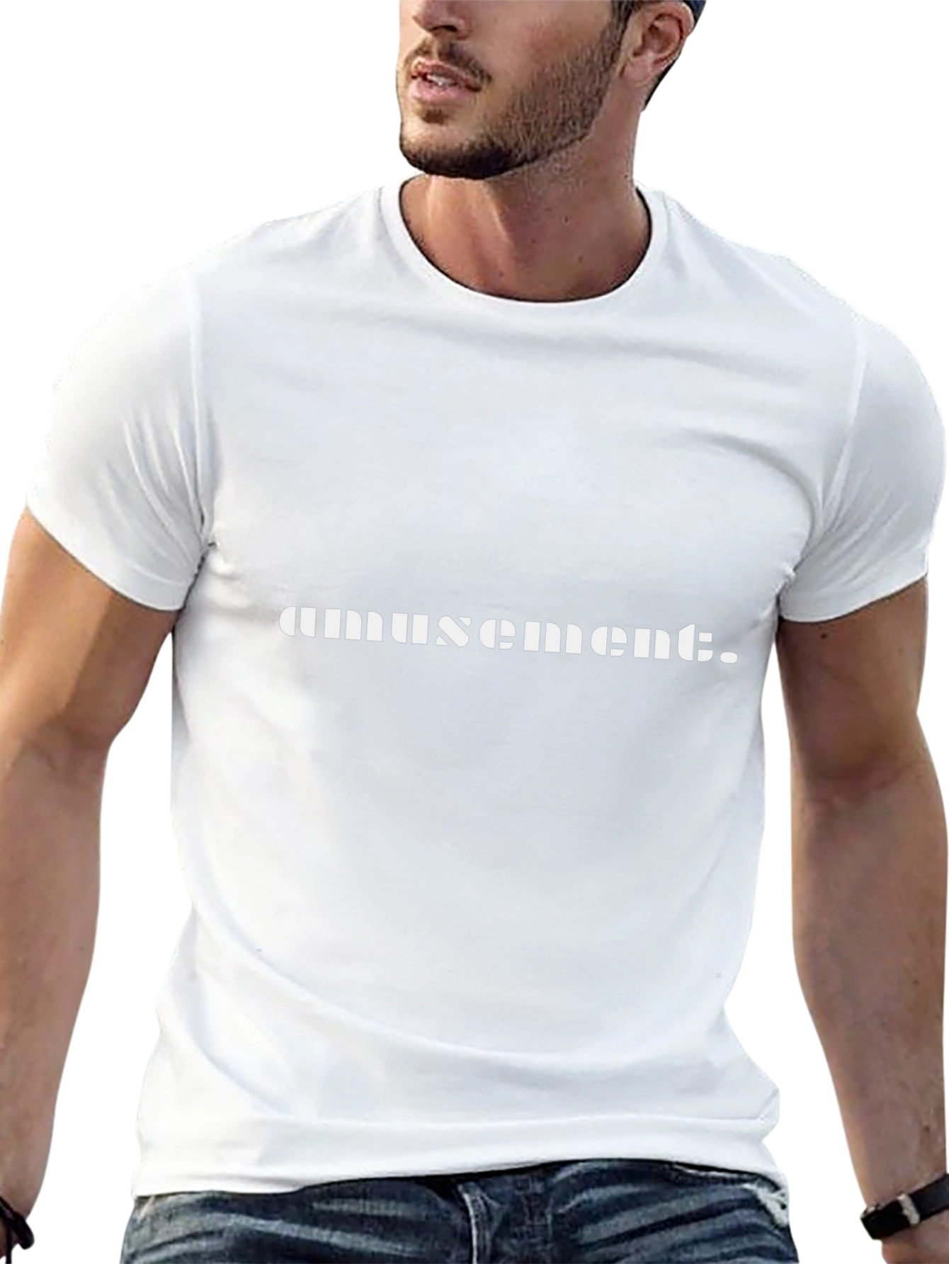 Amusement Black Graphic T-Shirt