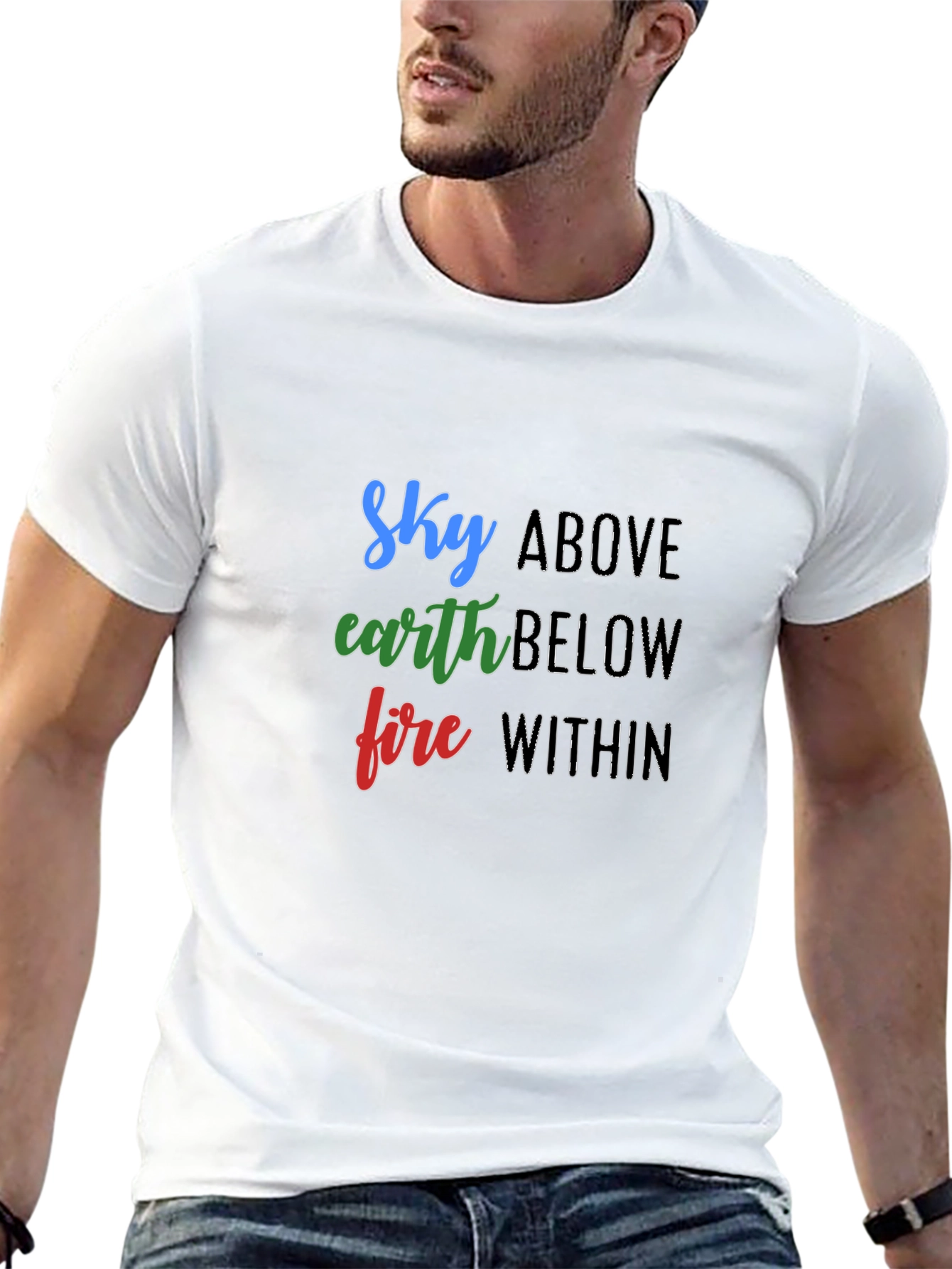 Sky Earth Fire T-Shirt - Elemental Graphic Tee