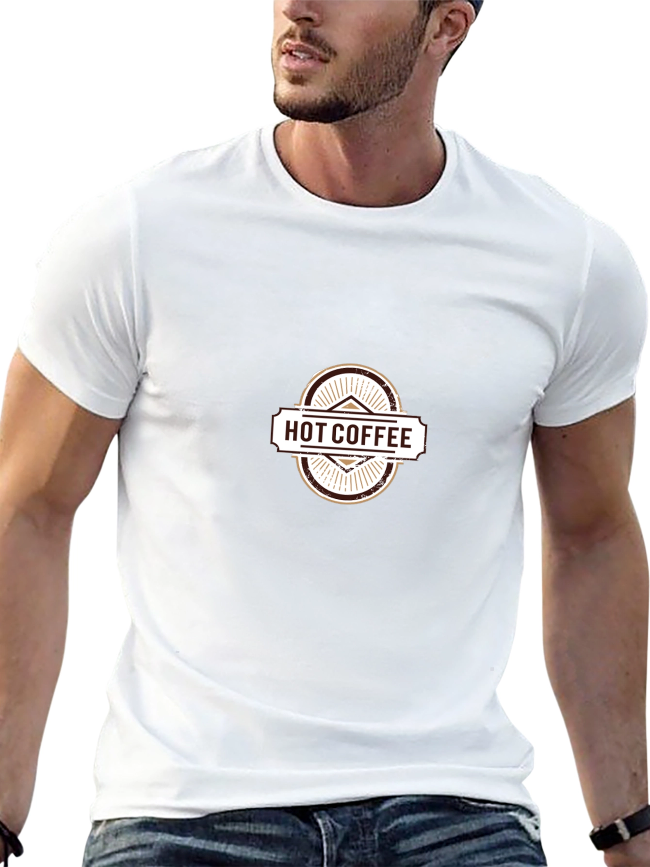 Hot Coffee Graphic Tee - Stylish Comfort