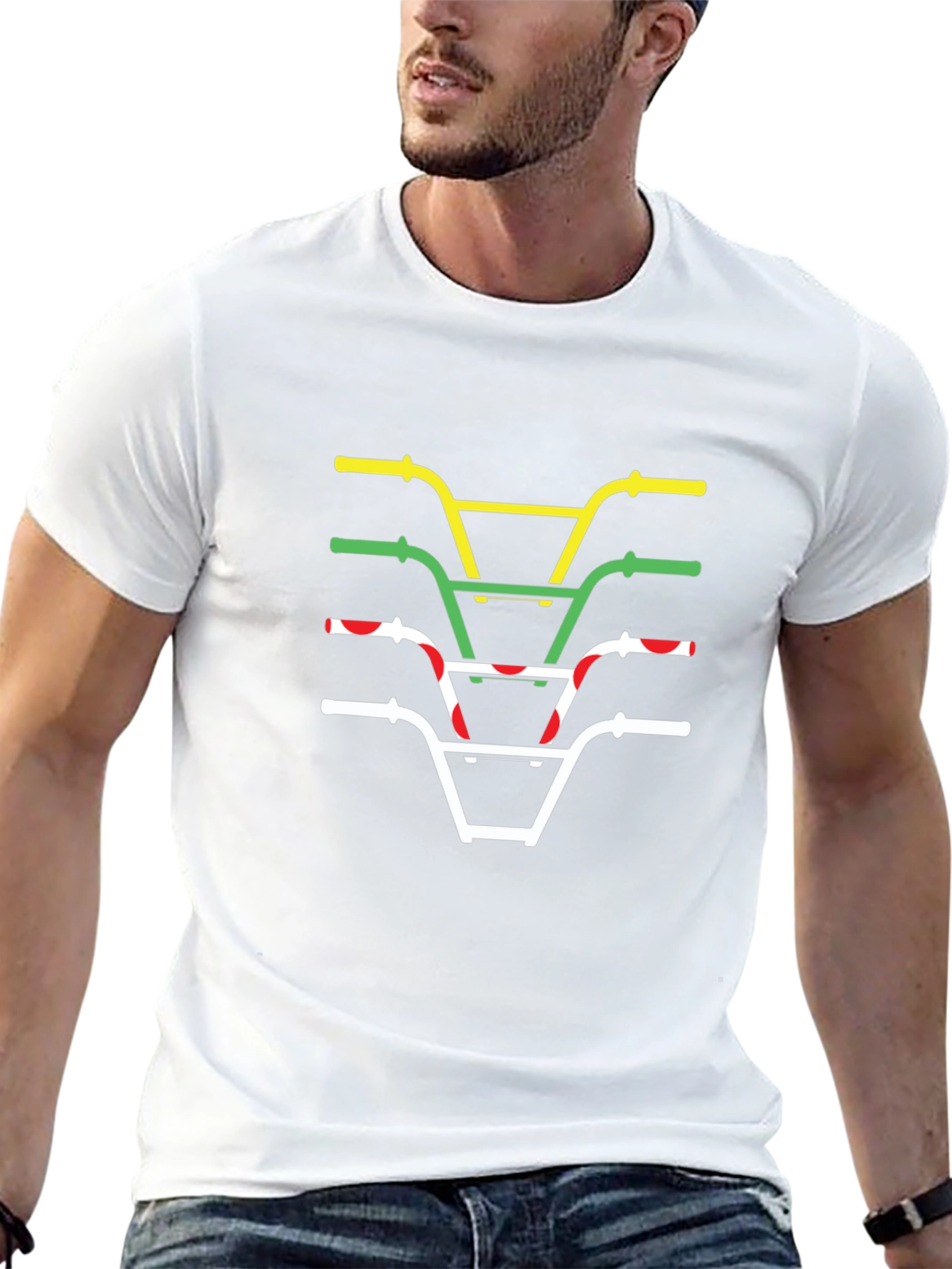 BMX Handlebars Graphic Tee - Cool Bike Lover Shirt