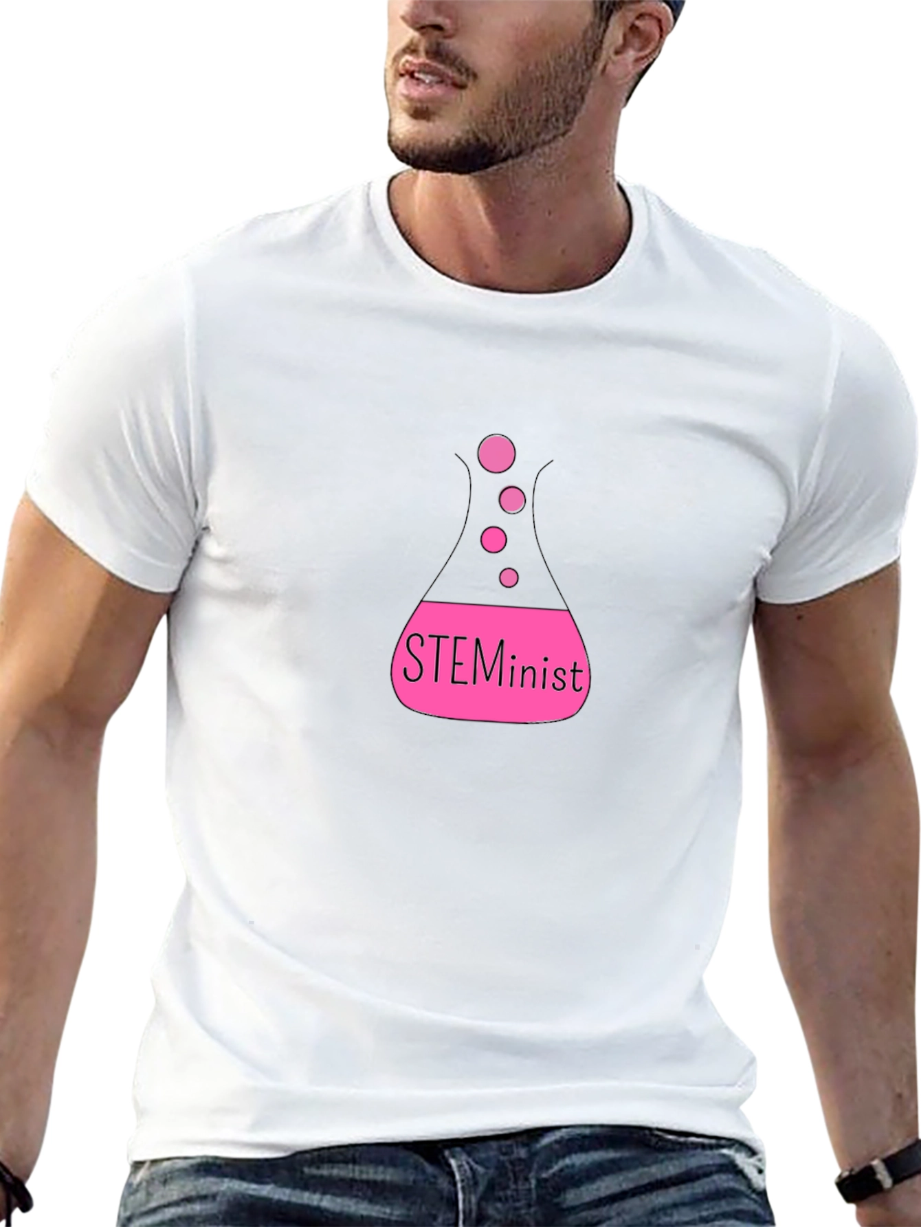 STEMinist Black T-Shirt - Science & Feminism