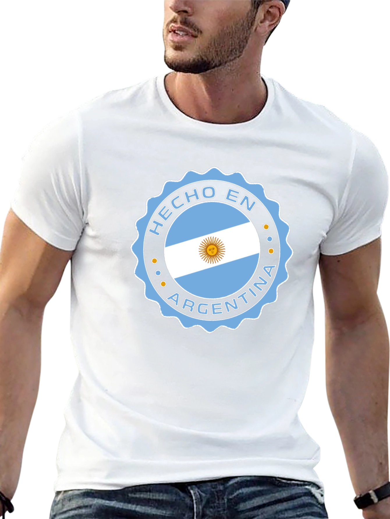 Argentina Flag T-Shirt - Hecho En Argentina Tee