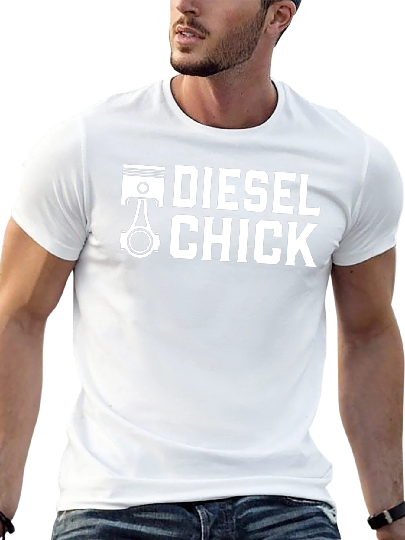 Diesel Chick Graphic Tee - Automotive Enthusiast Shirt