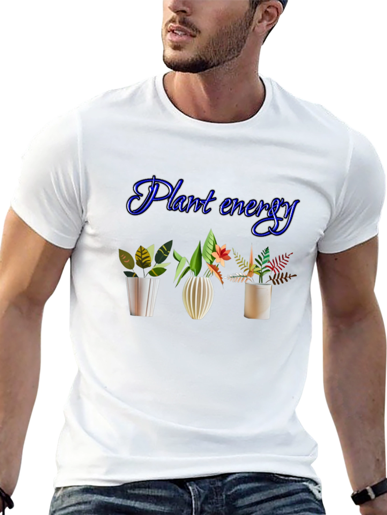 Plant Energy Black T-Shirt