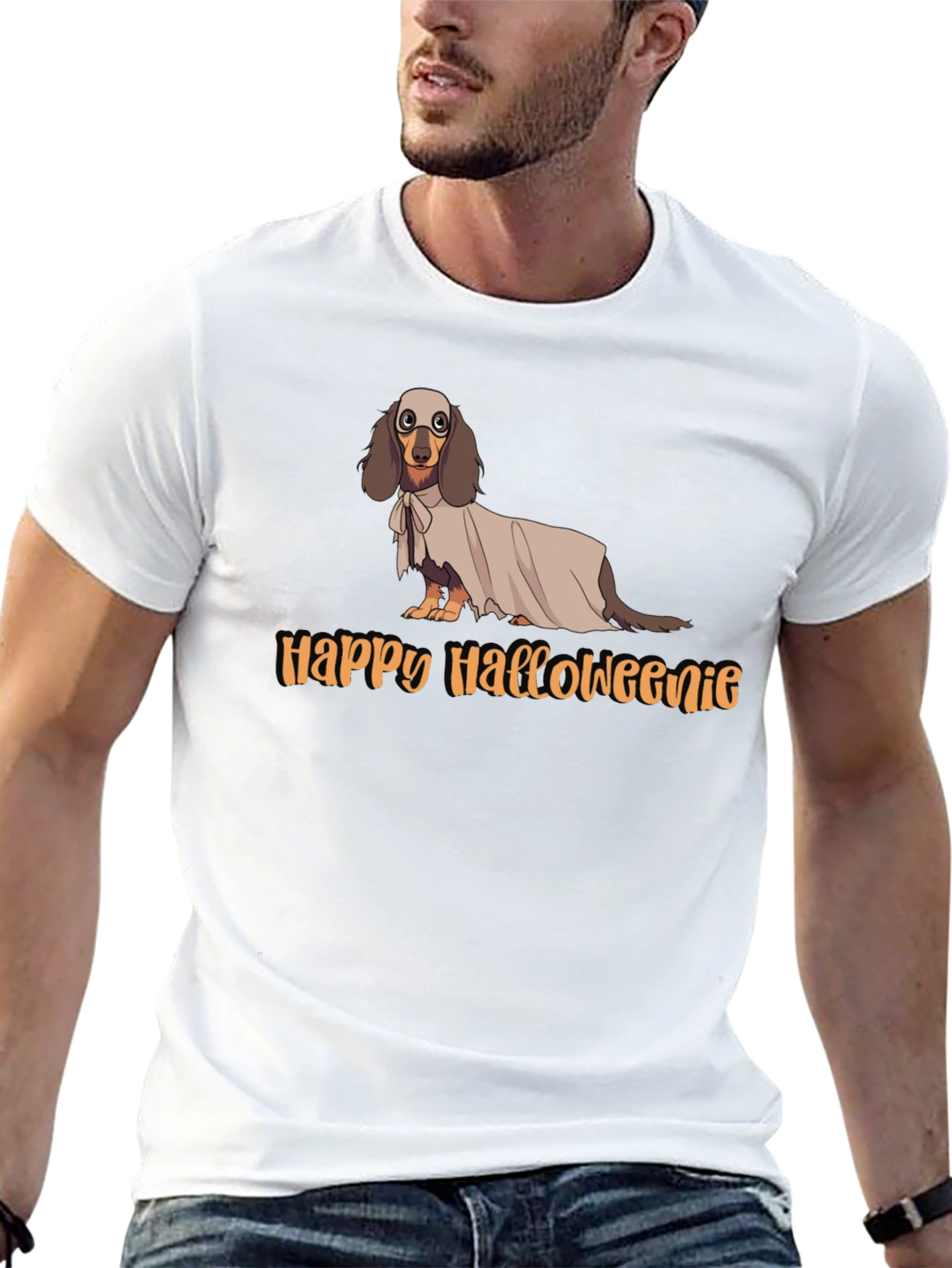 Happy Halloweanie Dog T-Shirt