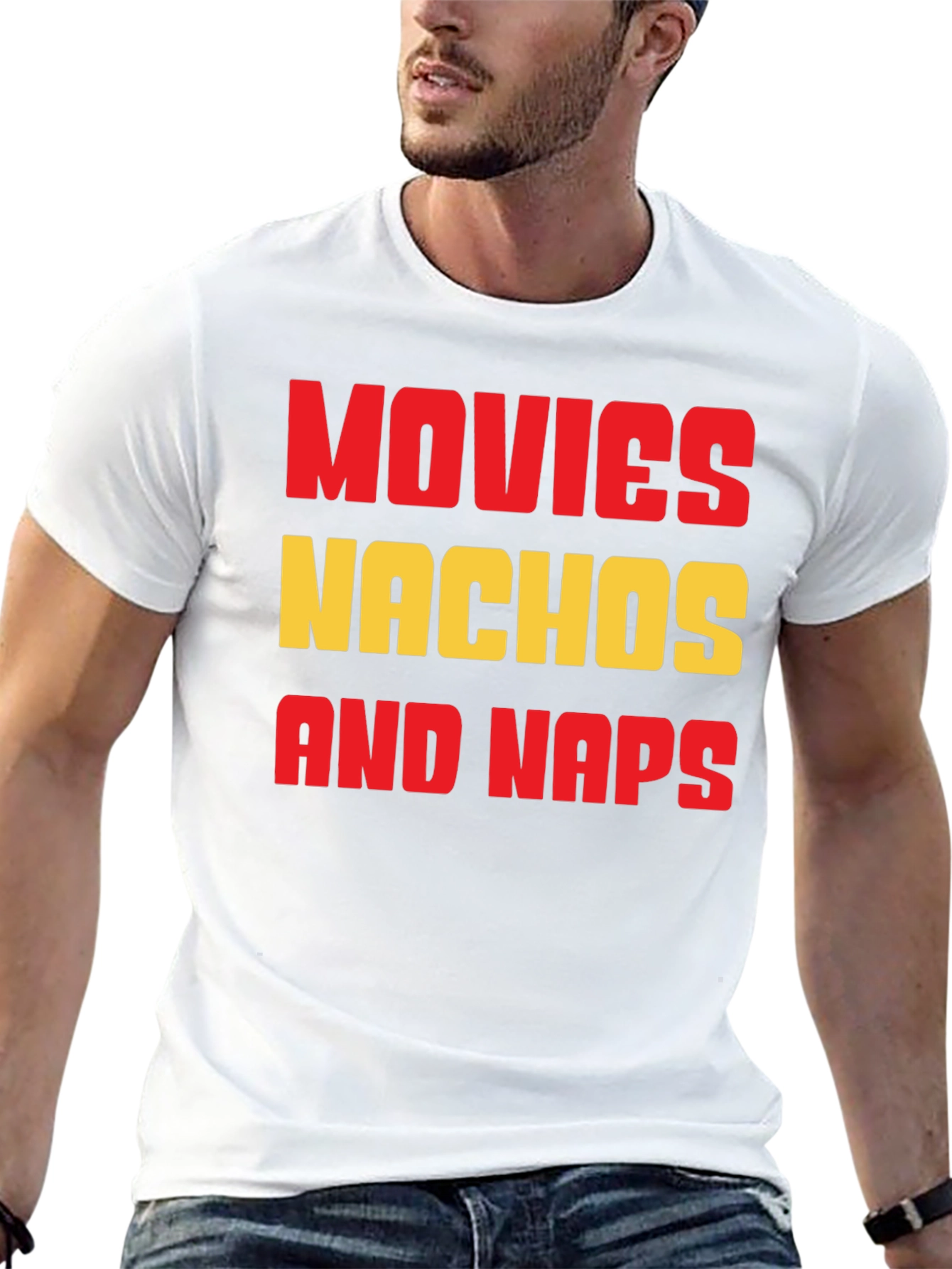 Movies Nachos and Naps Graphic T-Shirt