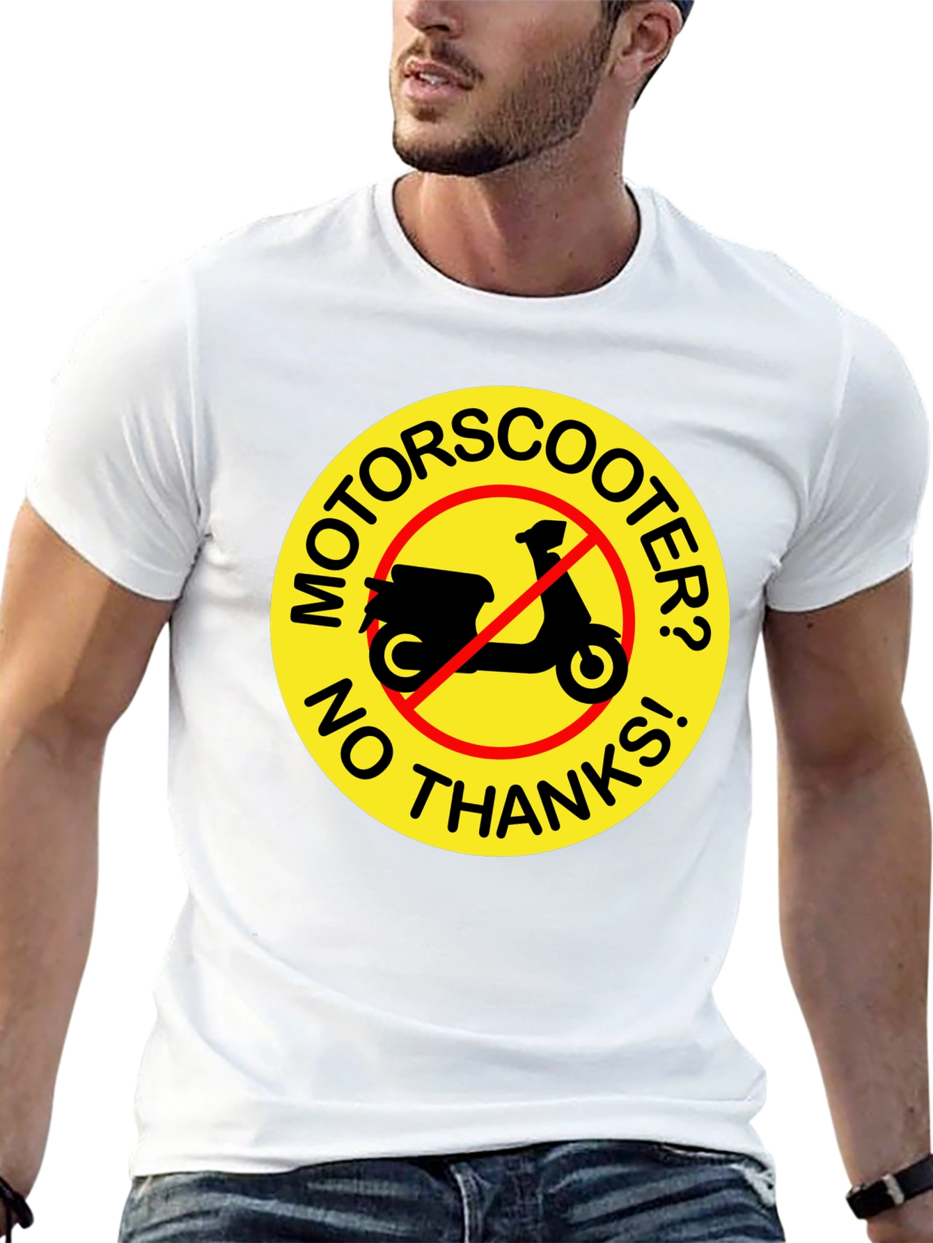 No Motor Scooter T-Shirt: Funny Graphic Tee