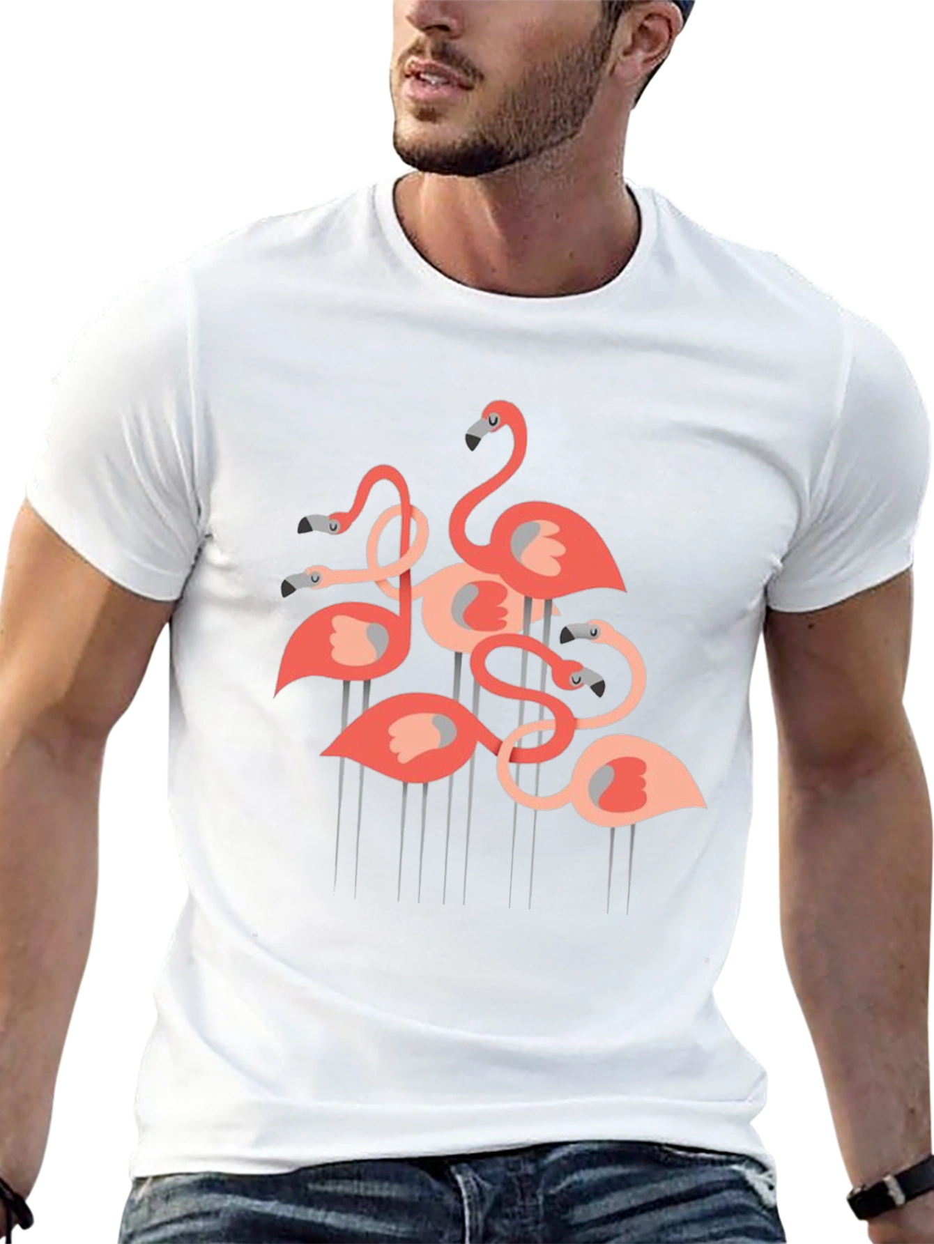 Flamingo Graphic Tee - Stylish & Fun!