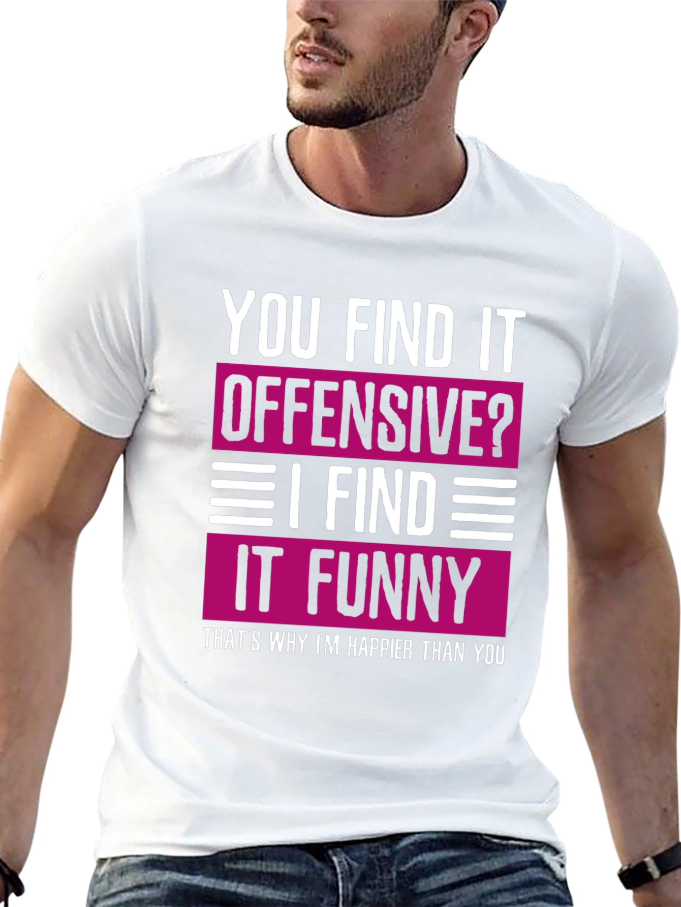 Offensive? Funny Tee: Happy Meme Shirt