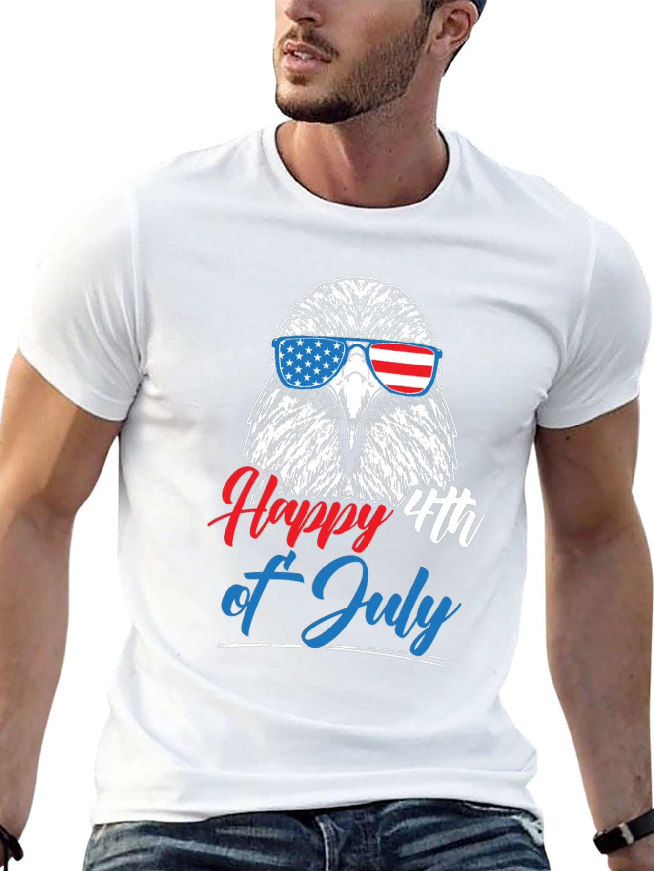 Patriotic Eagle 4th of July Graphic Tee
