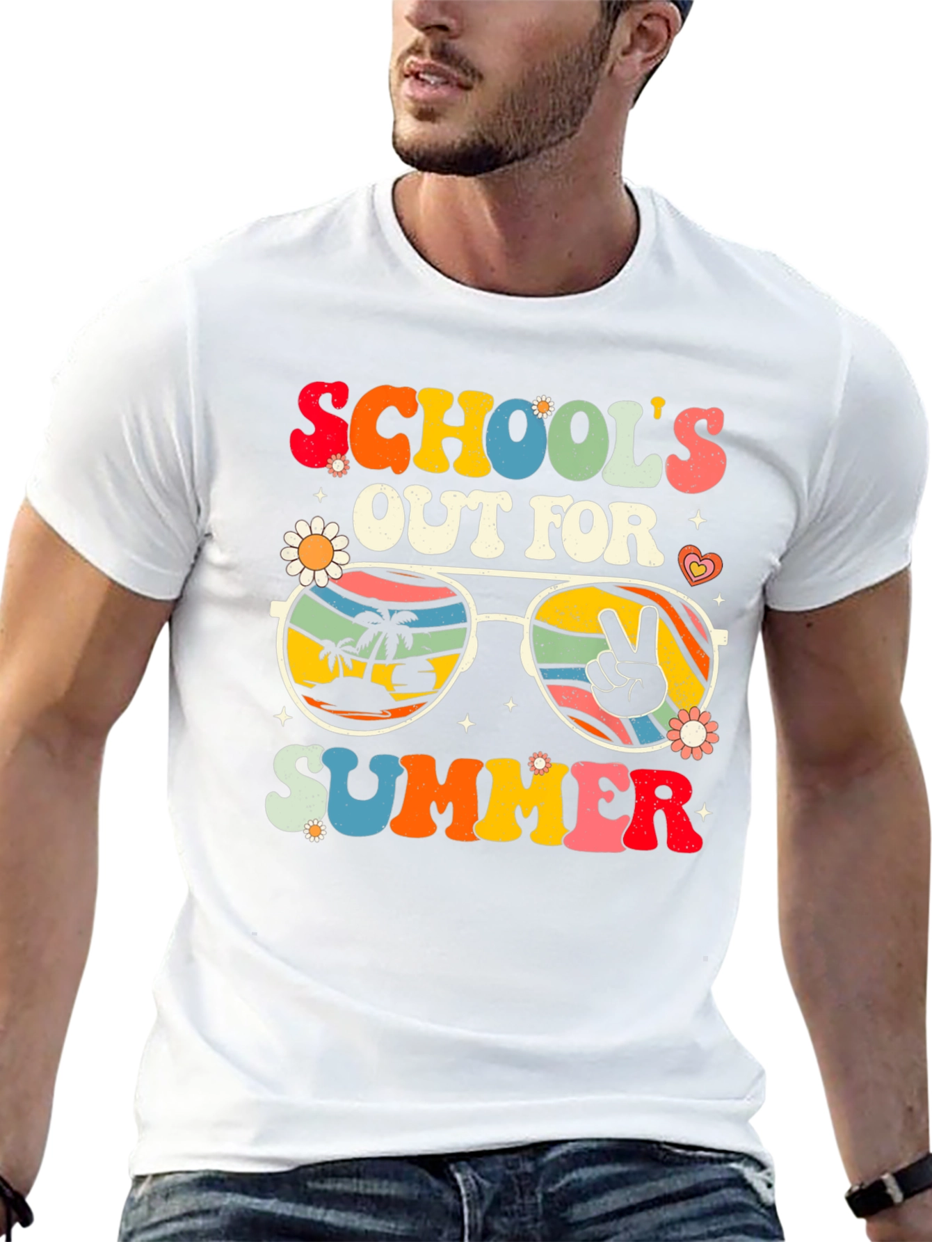 Retro Schools Out For Summer Graphic Tee