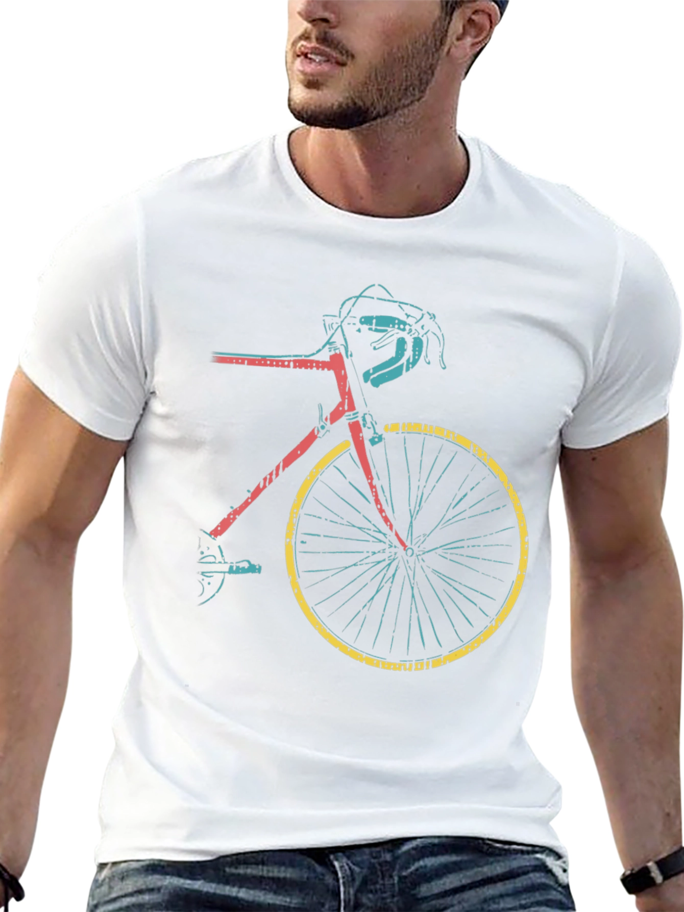 Retro Bike Graphic Tee - Cool Cycle Design