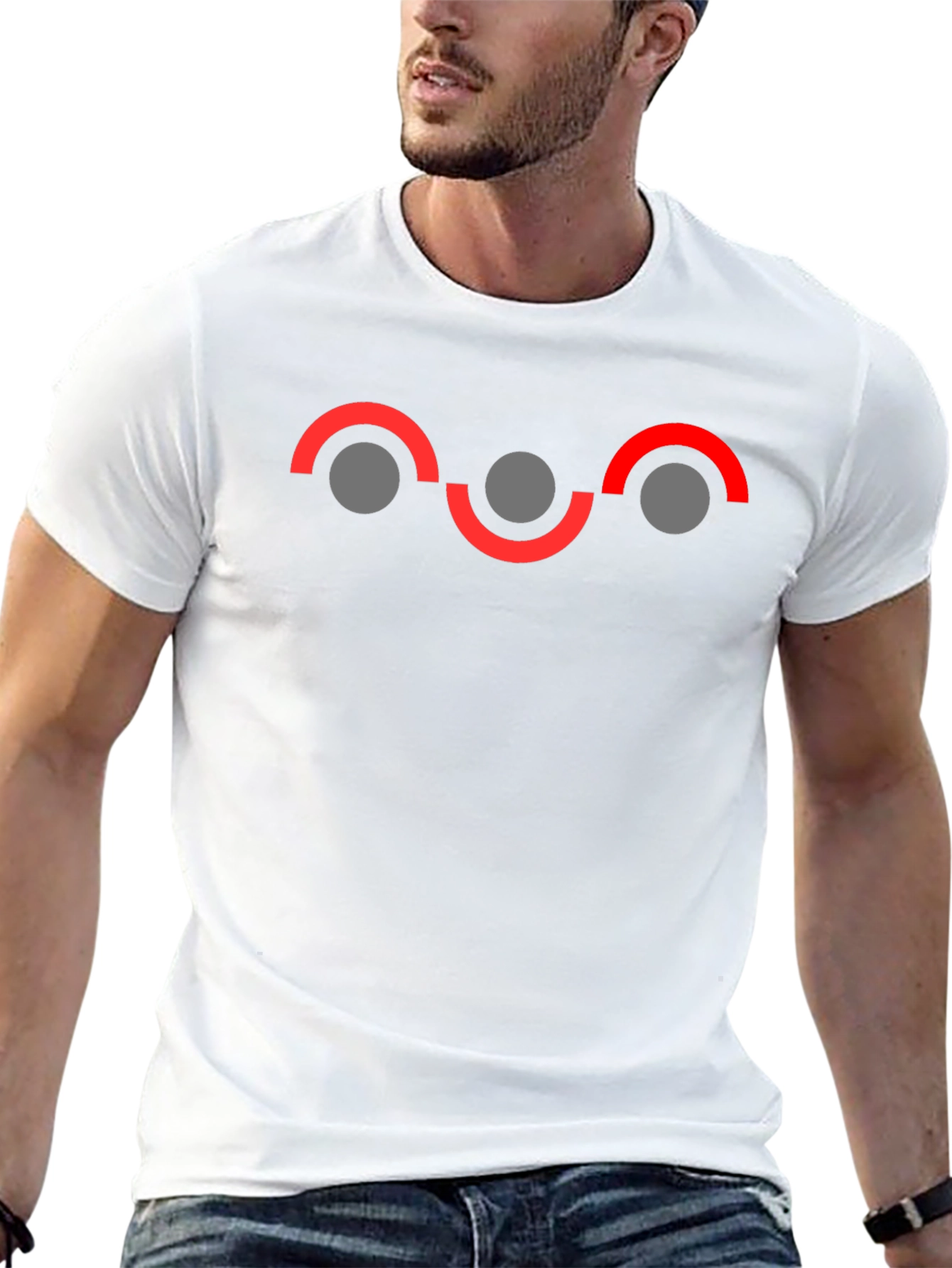 Geometric Graphic Tee - Unique Design