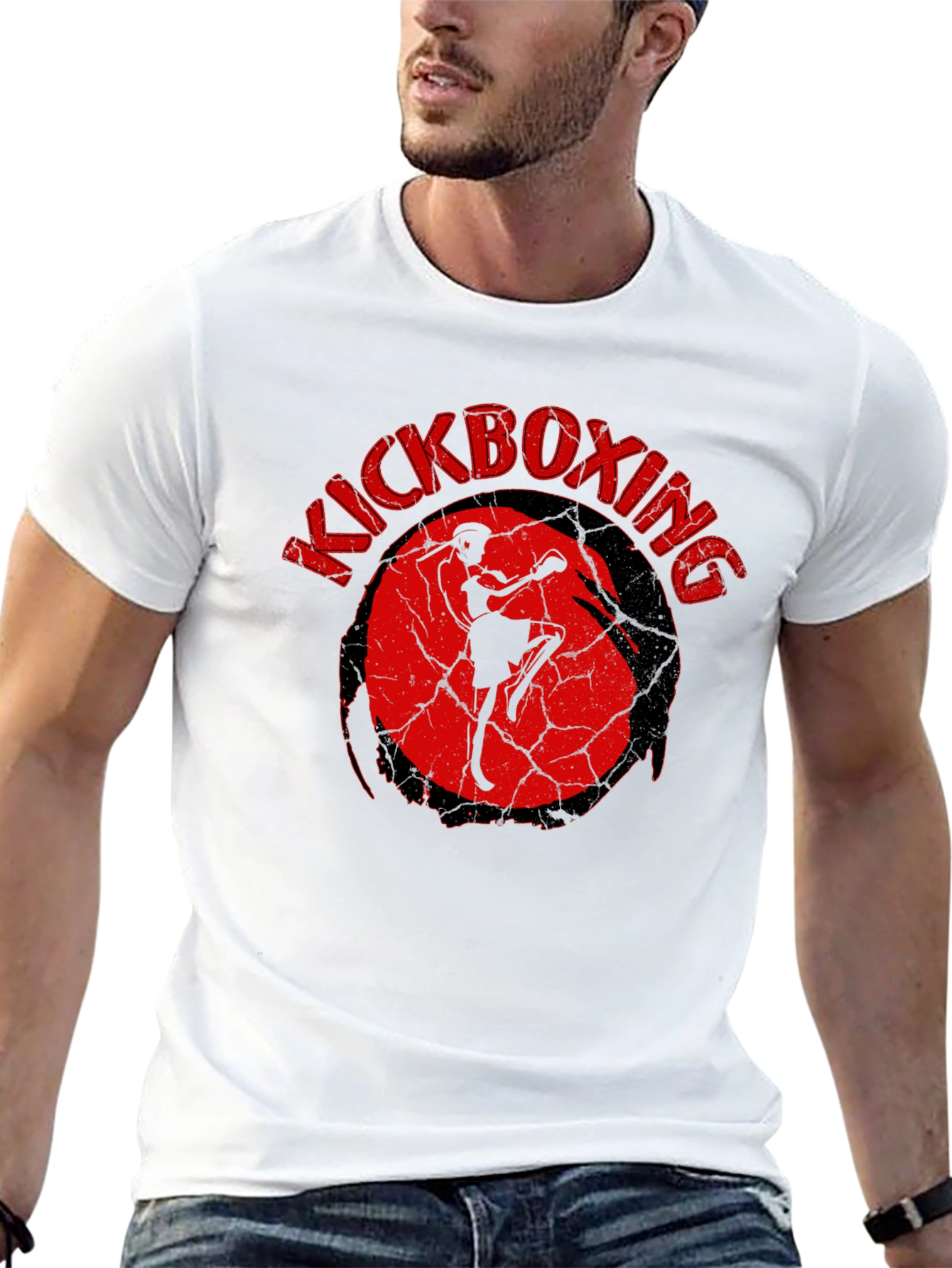 Kickboxing Graphic T-Shirt - Black