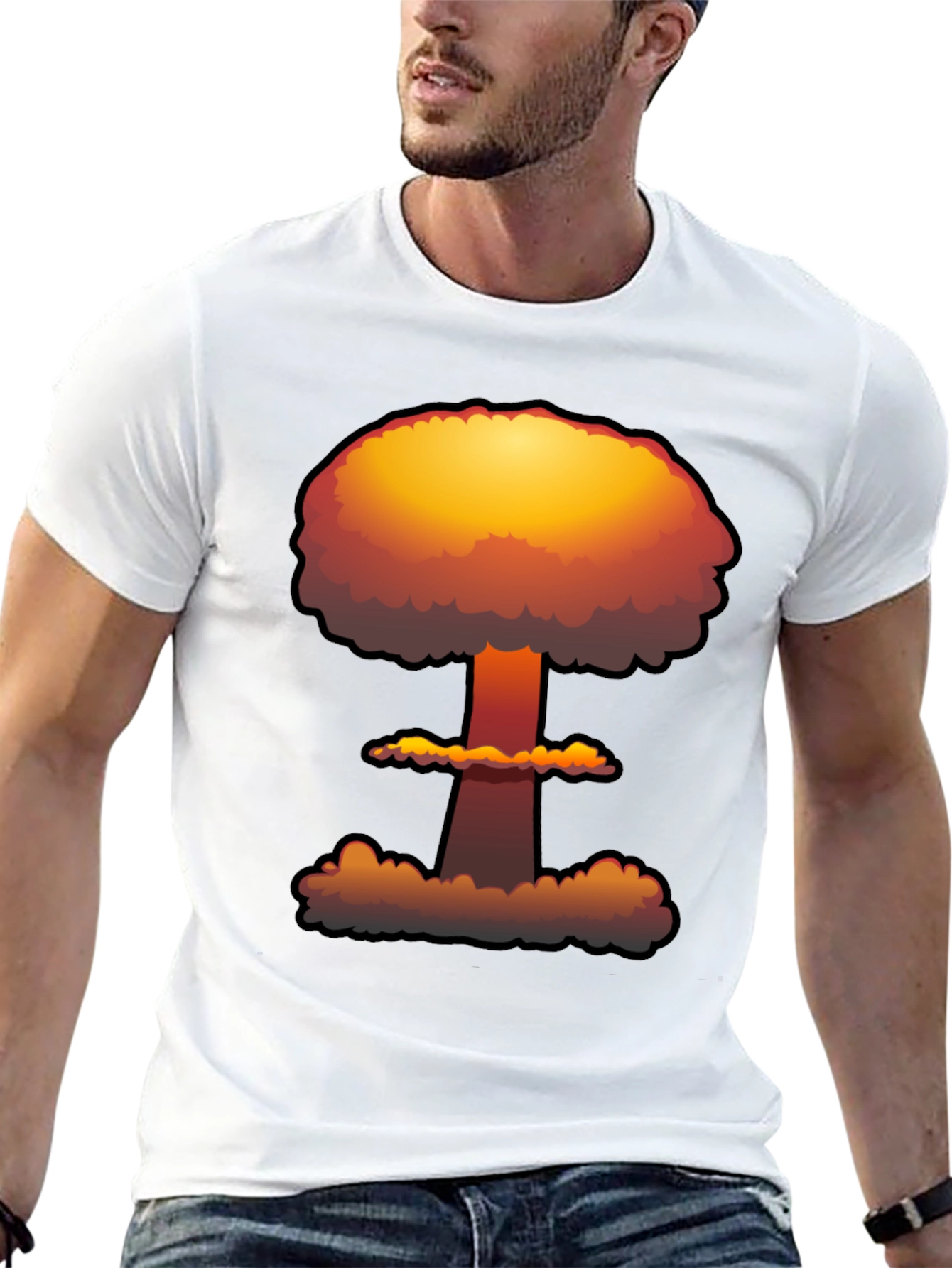 Nuclear Explosion Graphic Tee - Soft Cotton
