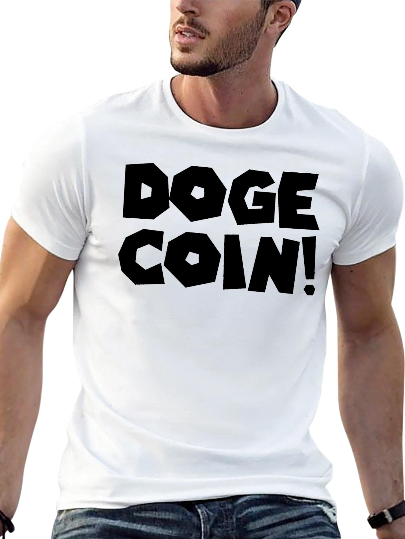 Doge Coin! Black Graphic T-Shirt
