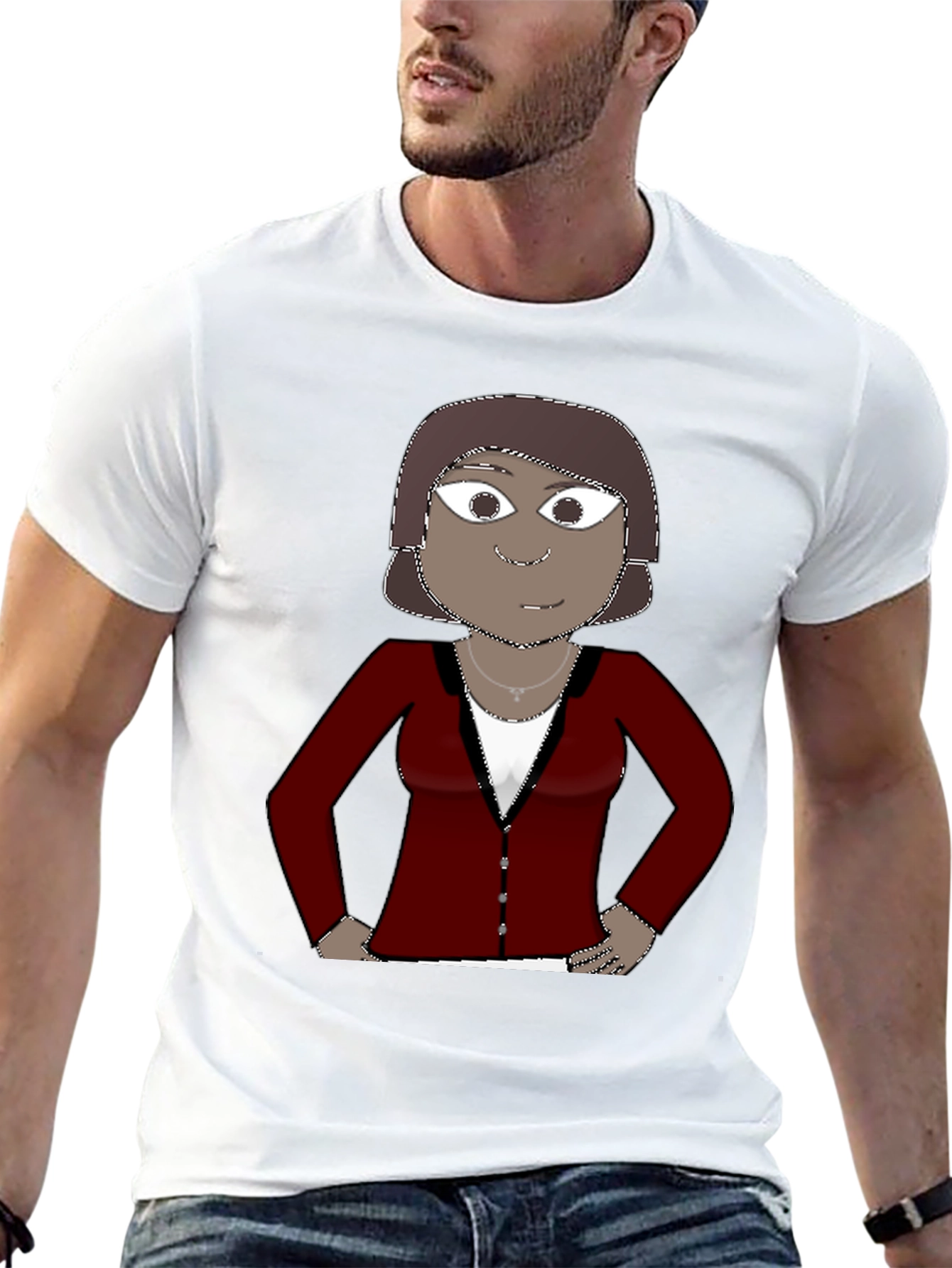 Cartoon Character Graphic Tee - Unisex