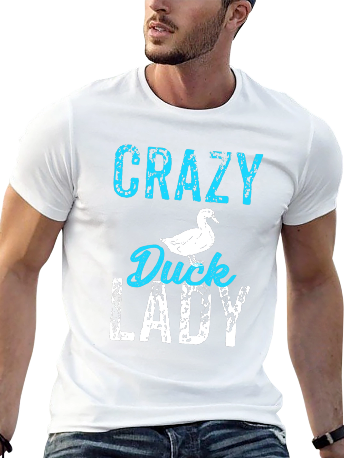 Crazy Duck Lady Graphic T-Shirt - Unisex