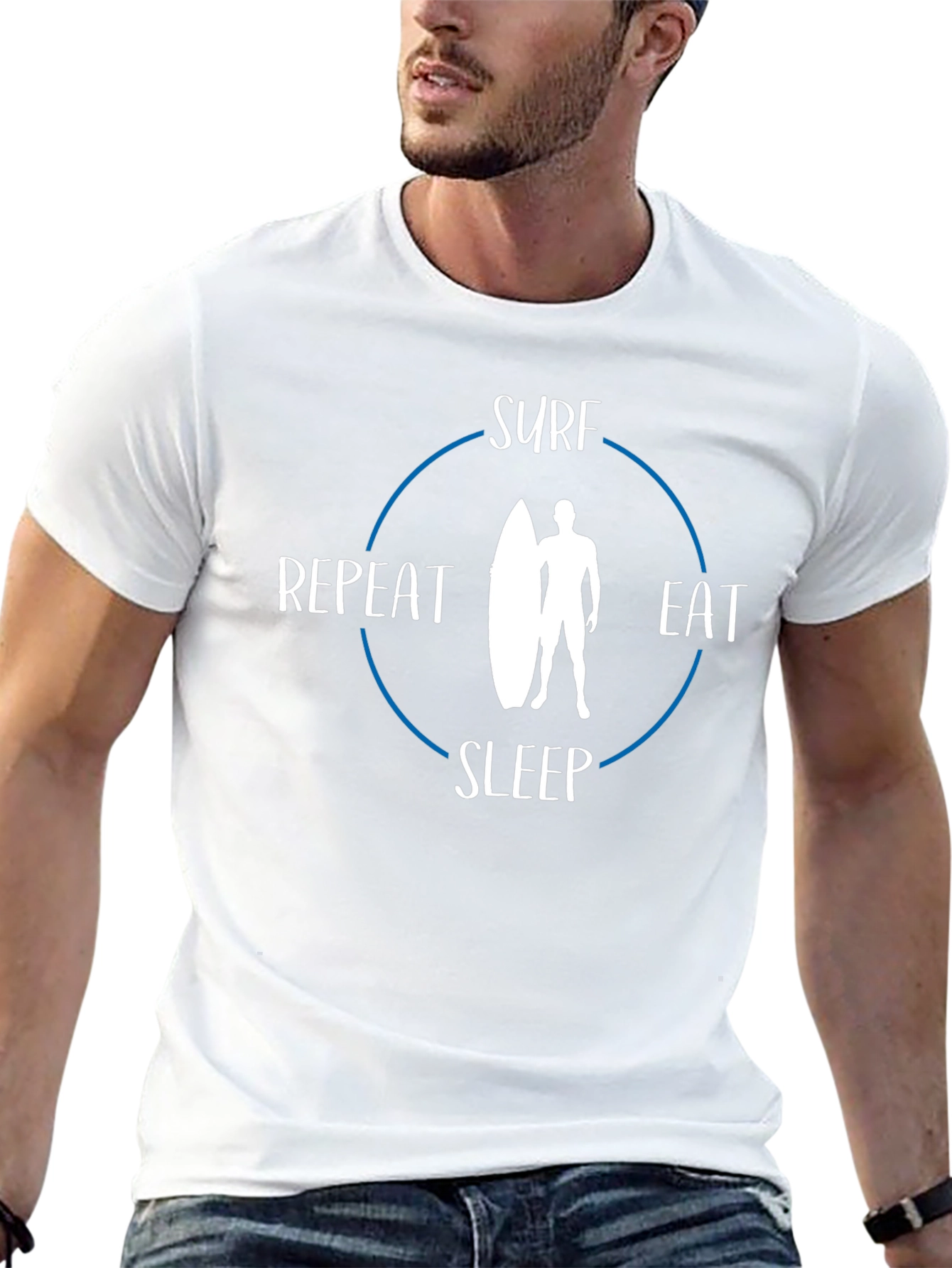 Surf Eat Sleep Repeat Graphic T-Shirt