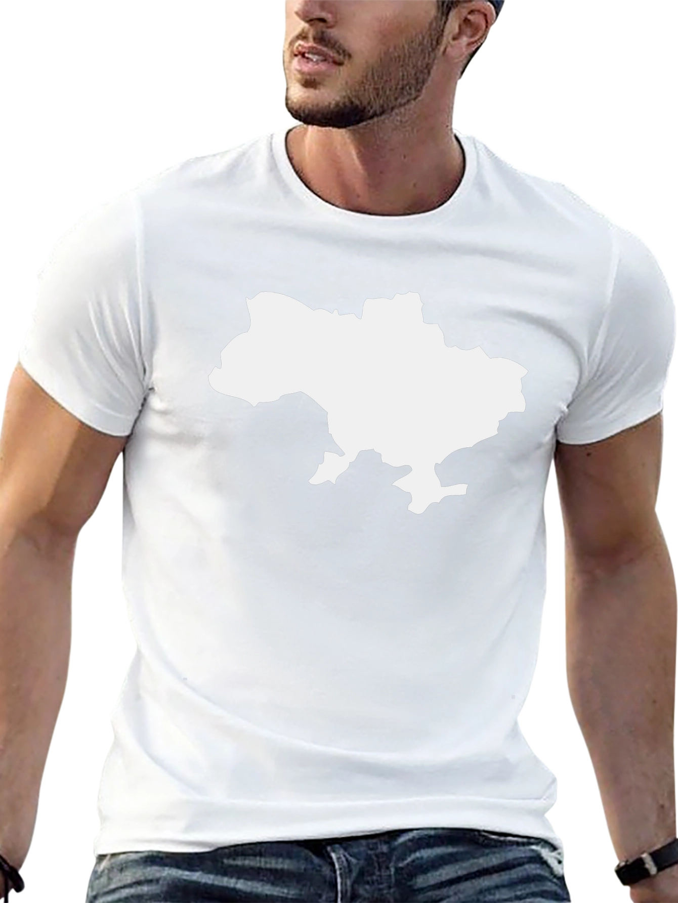 Ukraine Map Black T-Shirt