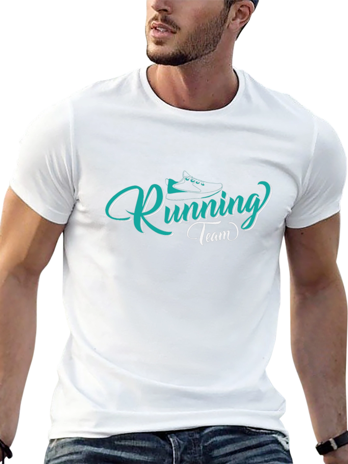 Running Team Graphic Tee - Black Casual Shirt