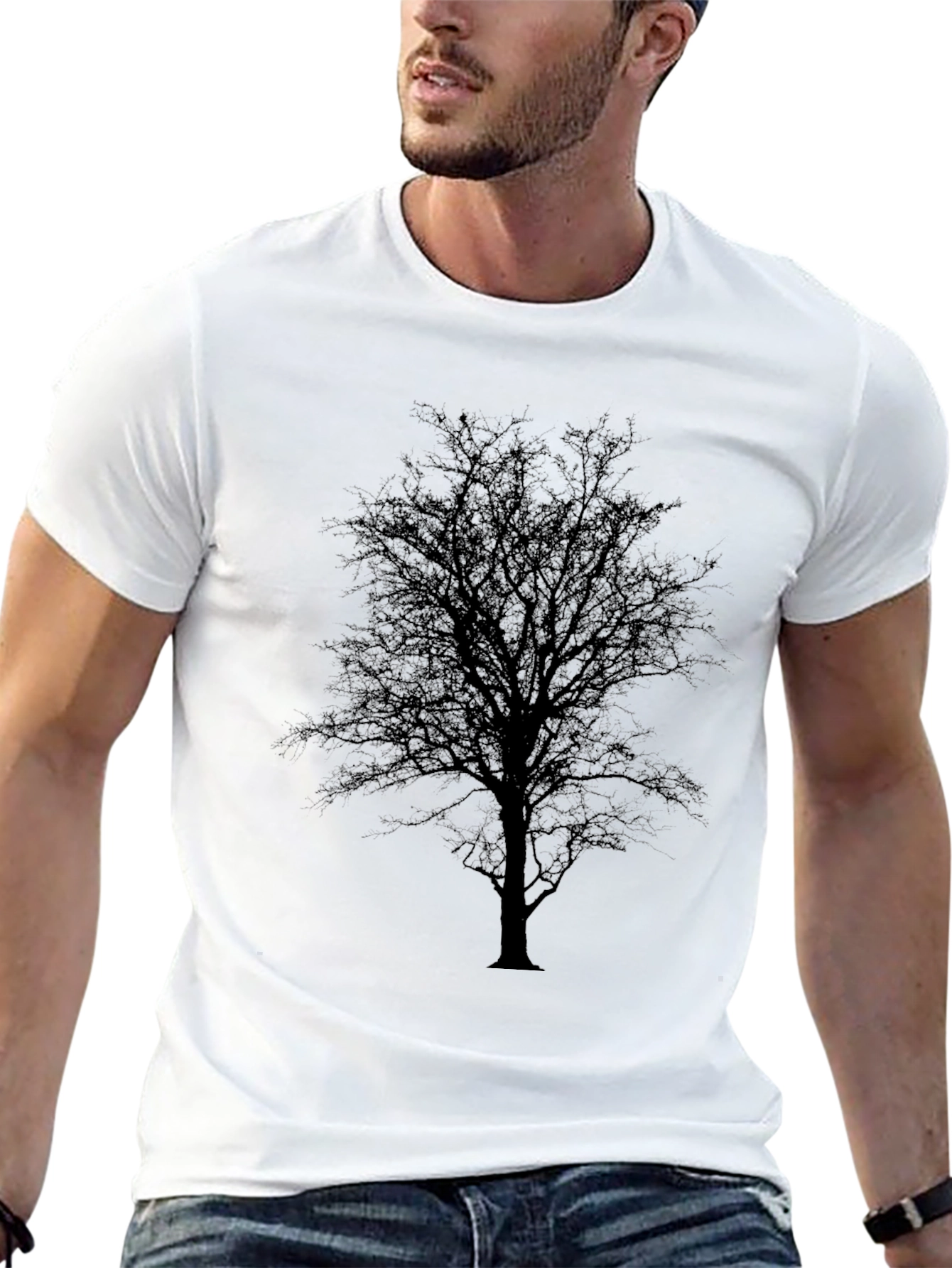 Black Tree Silhouette T-Shirt