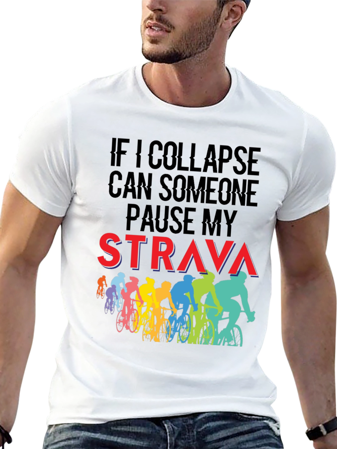 Funny Cycling Strava T-Shirt