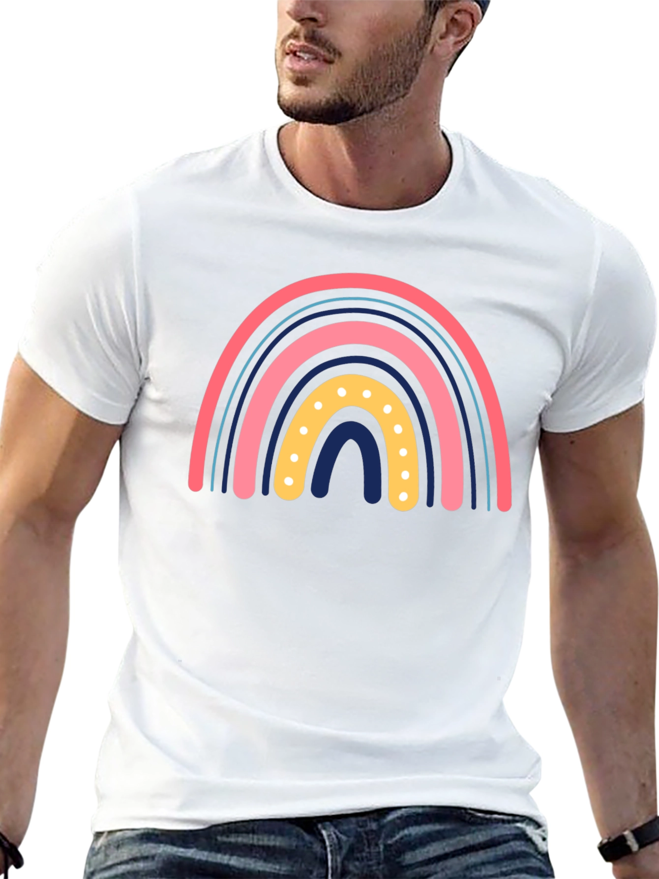 Rainbow Graphic Print Tee