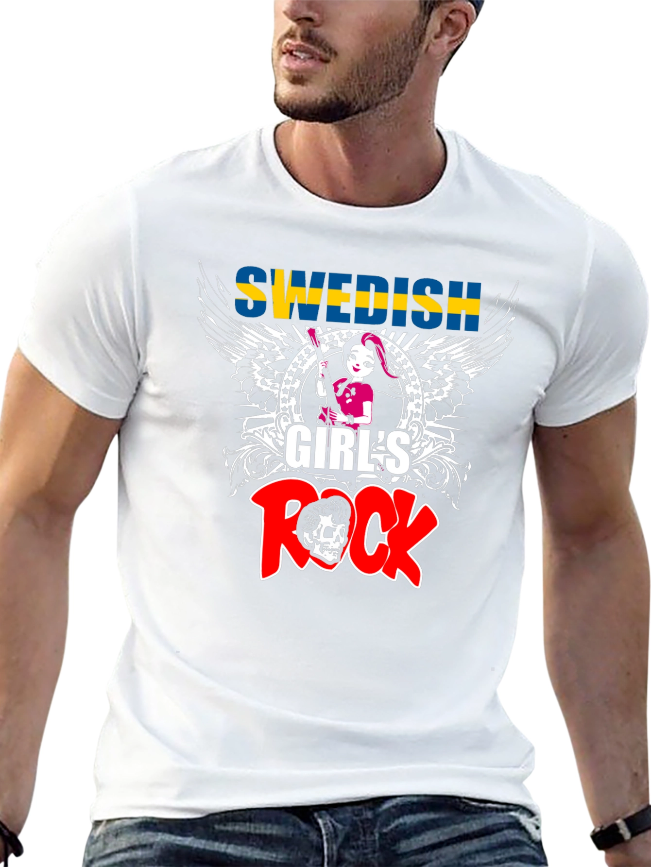 Swedish Girls Rock T-Shirt - Music Lover Tee