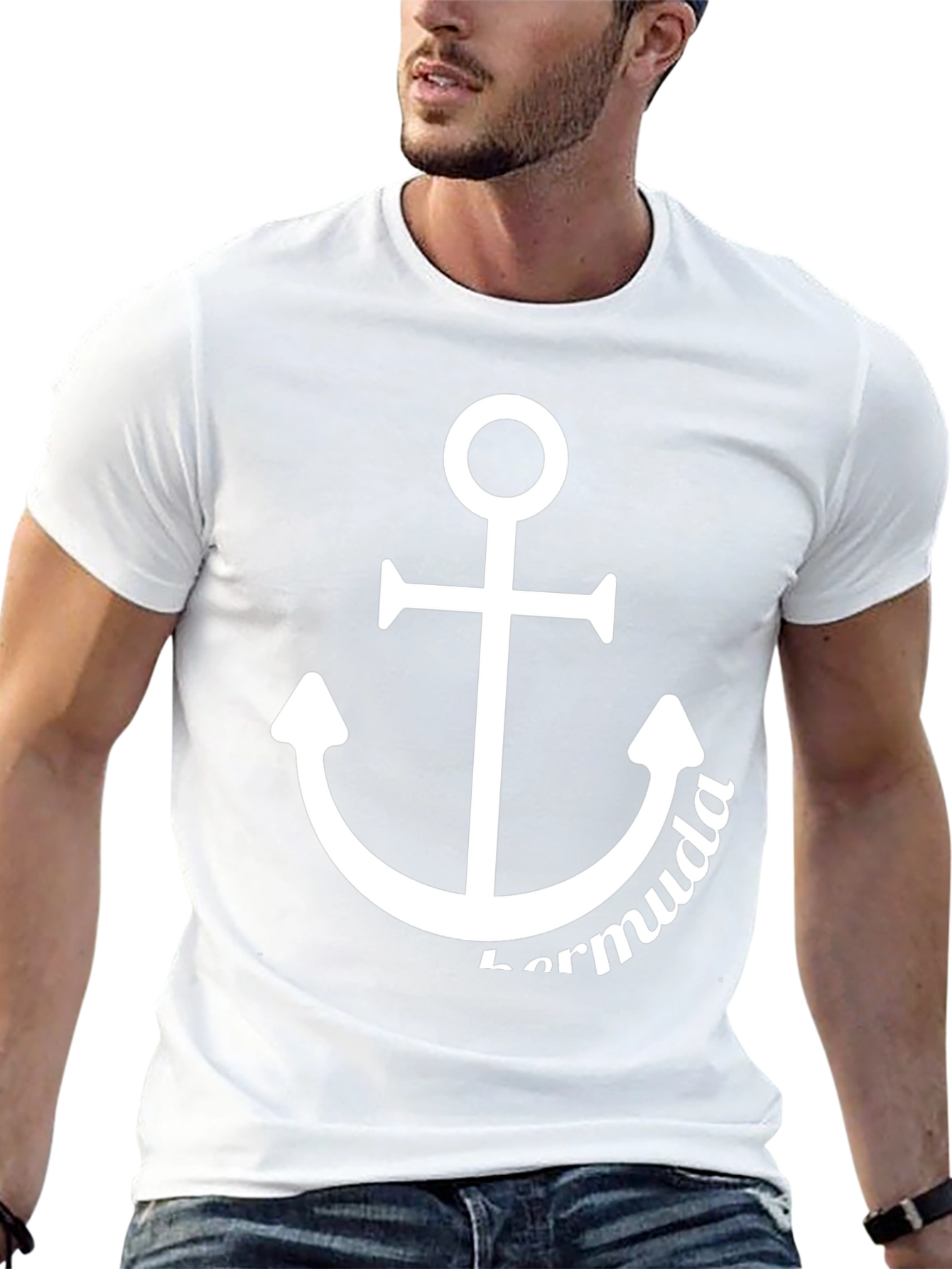Bermuda Anchor Graphic T-Shirt - Black
