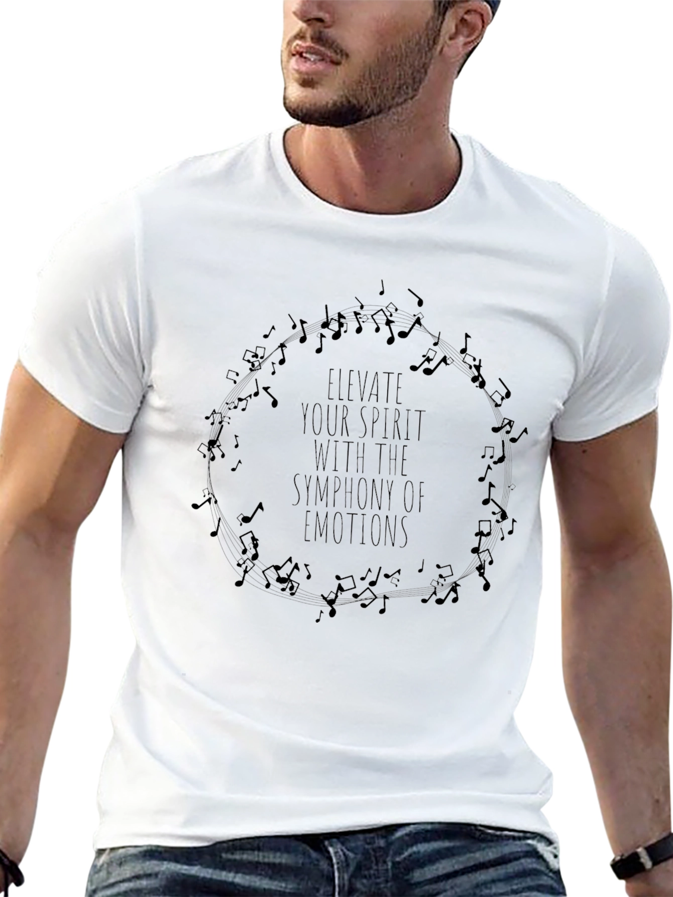 Elevate Your Spirit Graphic Music T-Shirt