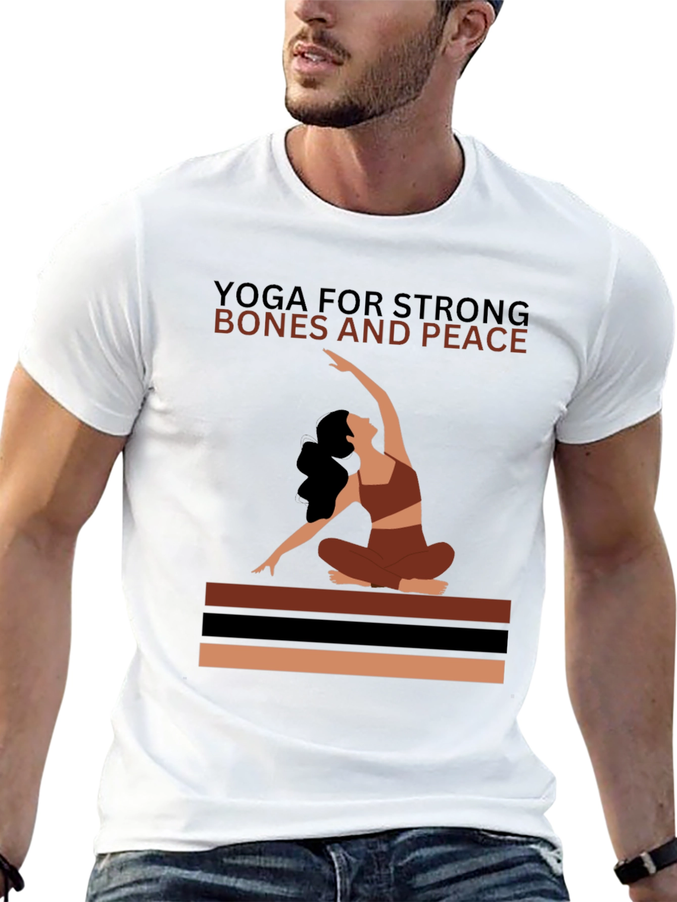 Yoga for Strong Bones and Peace Graphic Tee