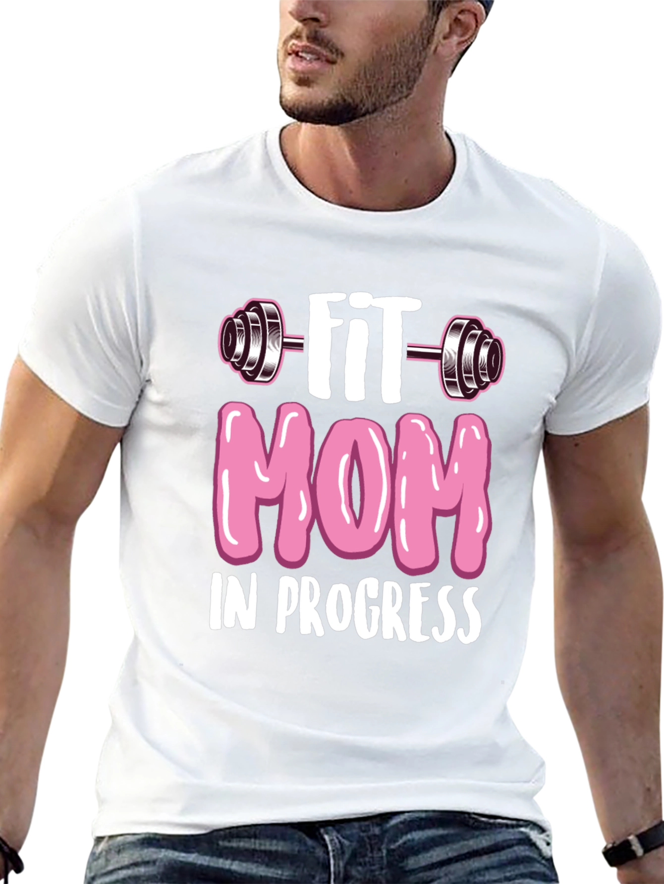 Fit Mom in Progress T-Shirt - Workout Tee