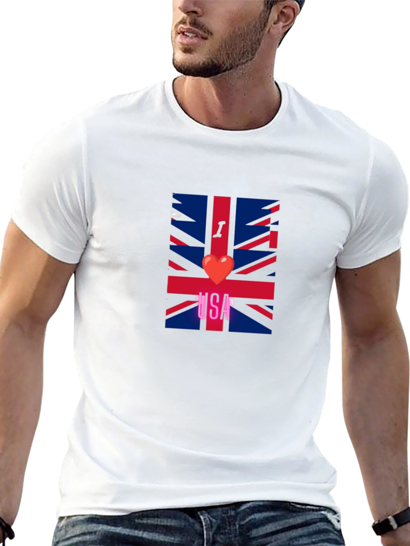 I Heart UK T-Shirt - Union Jack Graphic Tee