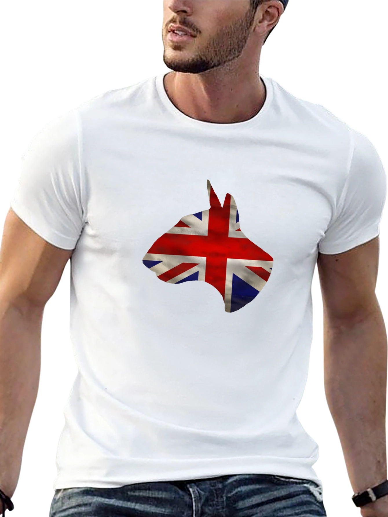 Union Jack Bull Terrier Graphic Tee