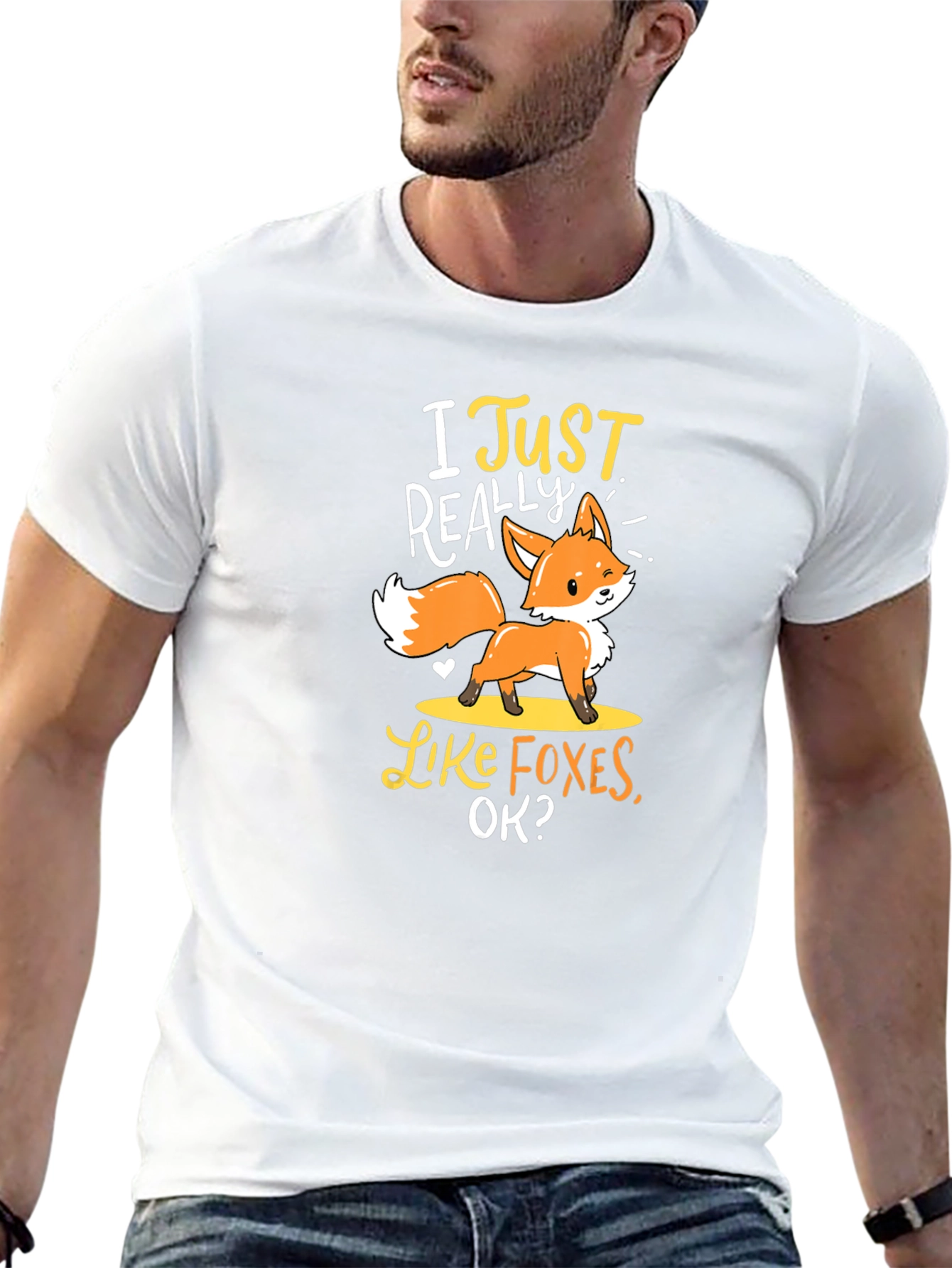 I Just Really Like Foxes T-Shirt Cute Animal Tee