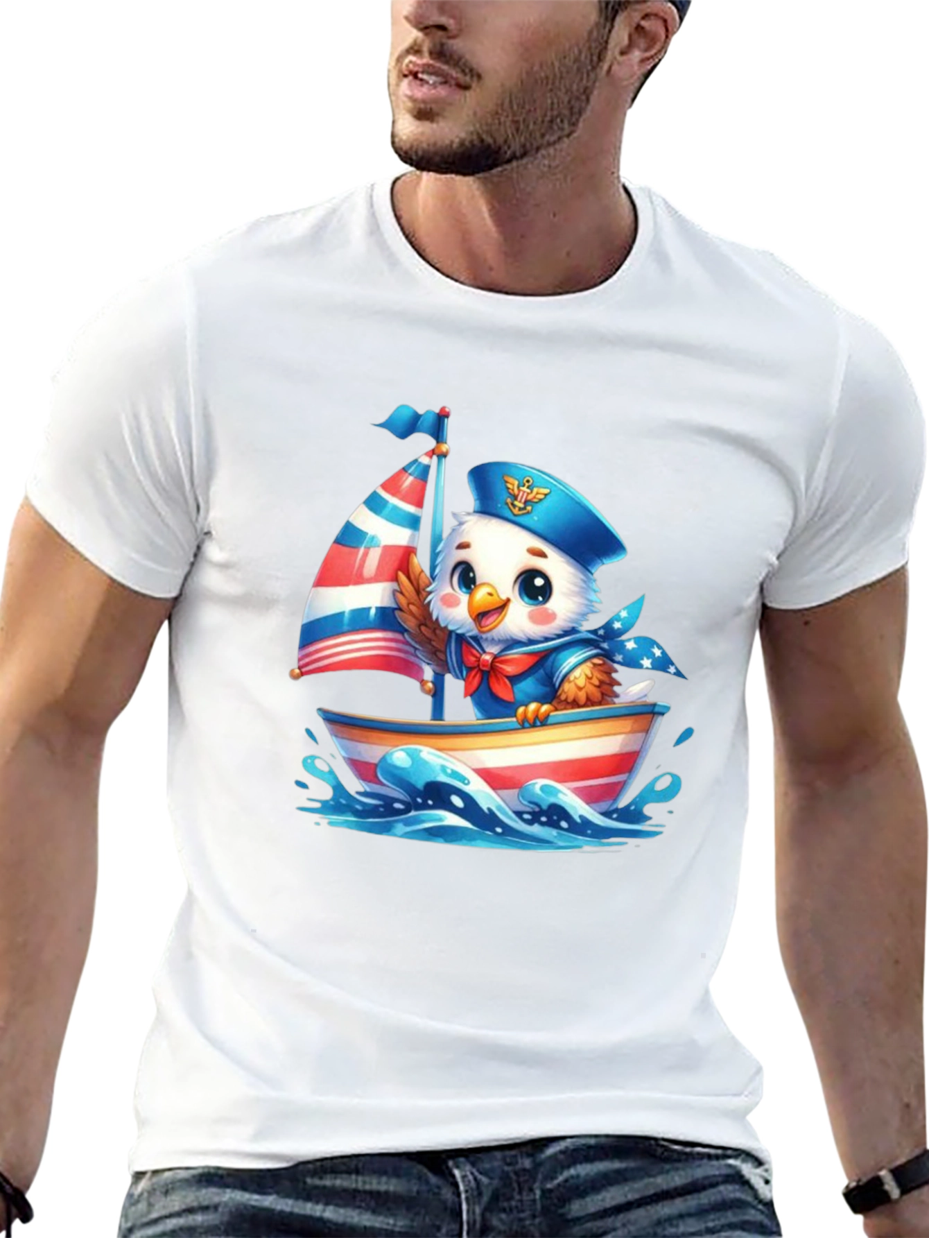 Patriotic Eagle Sailor T-Shirt