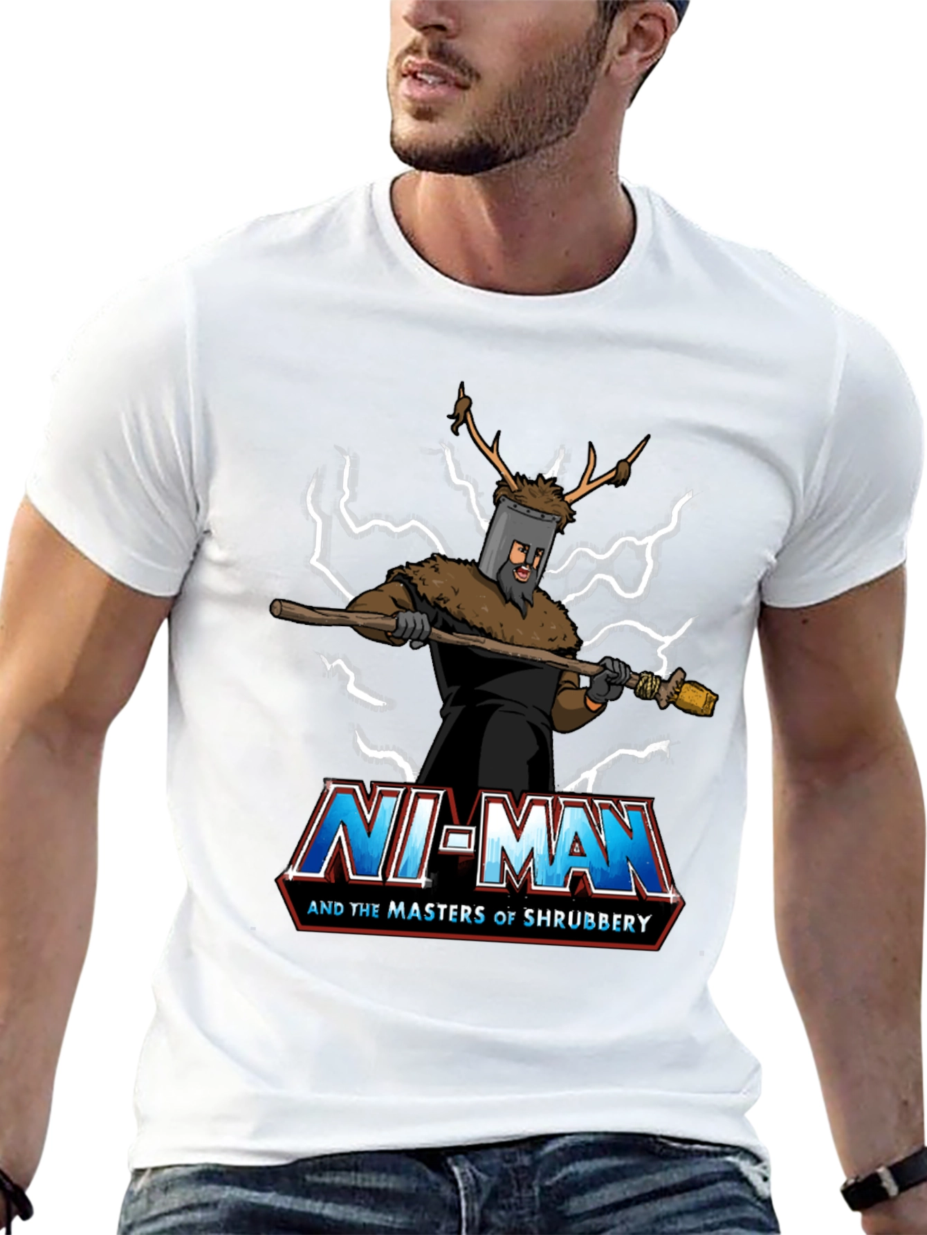 Ni-Man and the Masters of Shrubbery T-Shirt