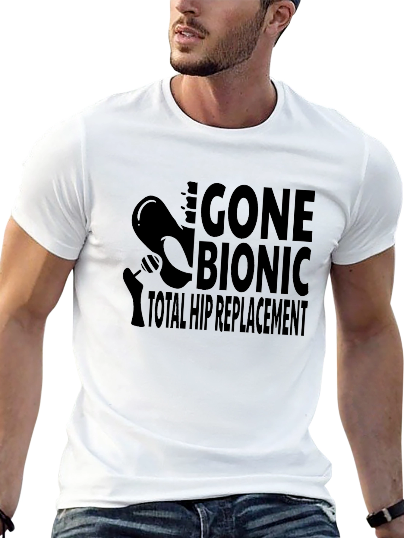 Gone Bionic Total Hip Replacement T-Shirt