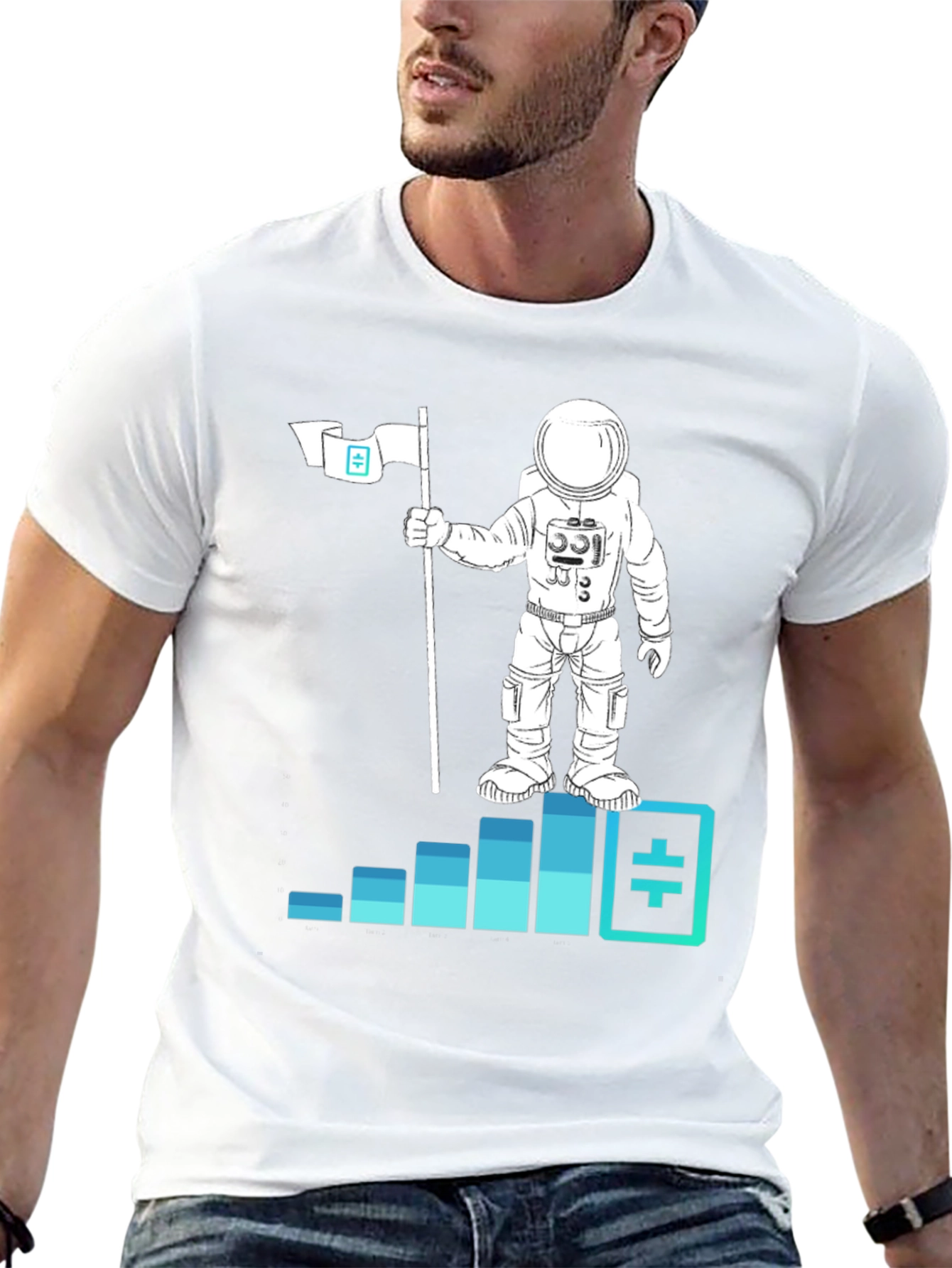 Theta Astronaut T-Shirt - Crypto Moon Landing Tee
